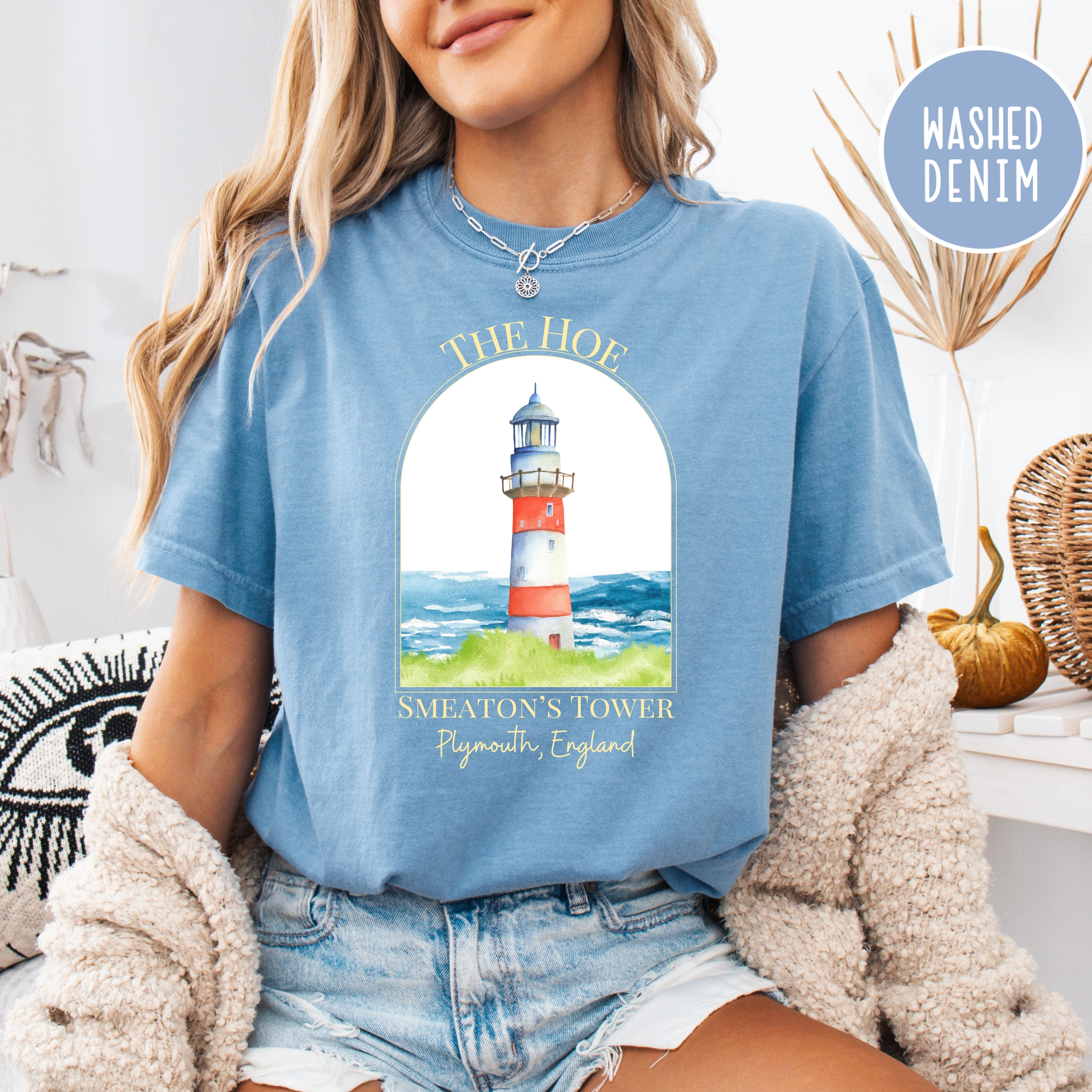 Plymouth Hoe Smeaton's Tower Plymouth England Comfort Colors® Tee