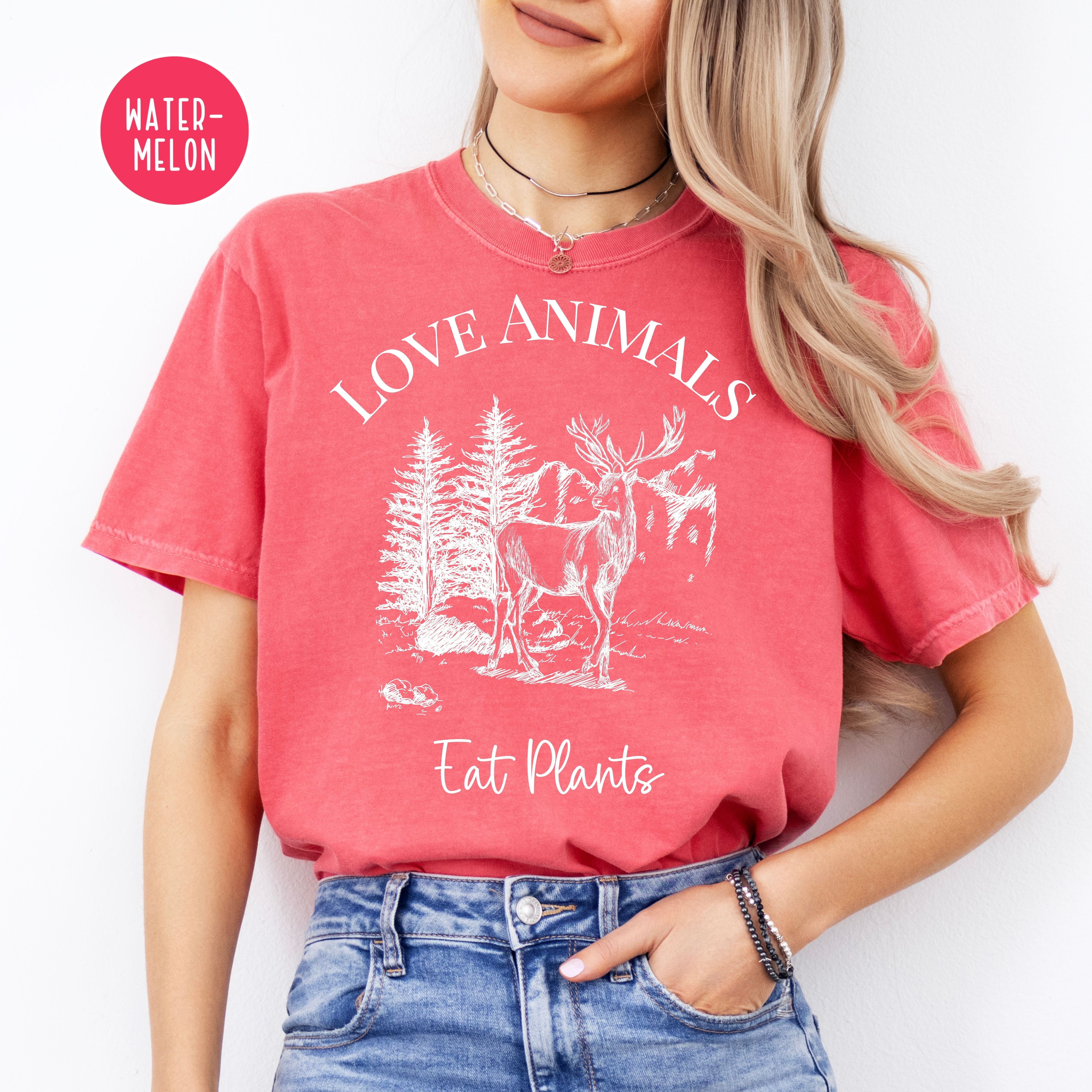 Love Animals Eat Plants Vegetarian Comfort Colors® Tee