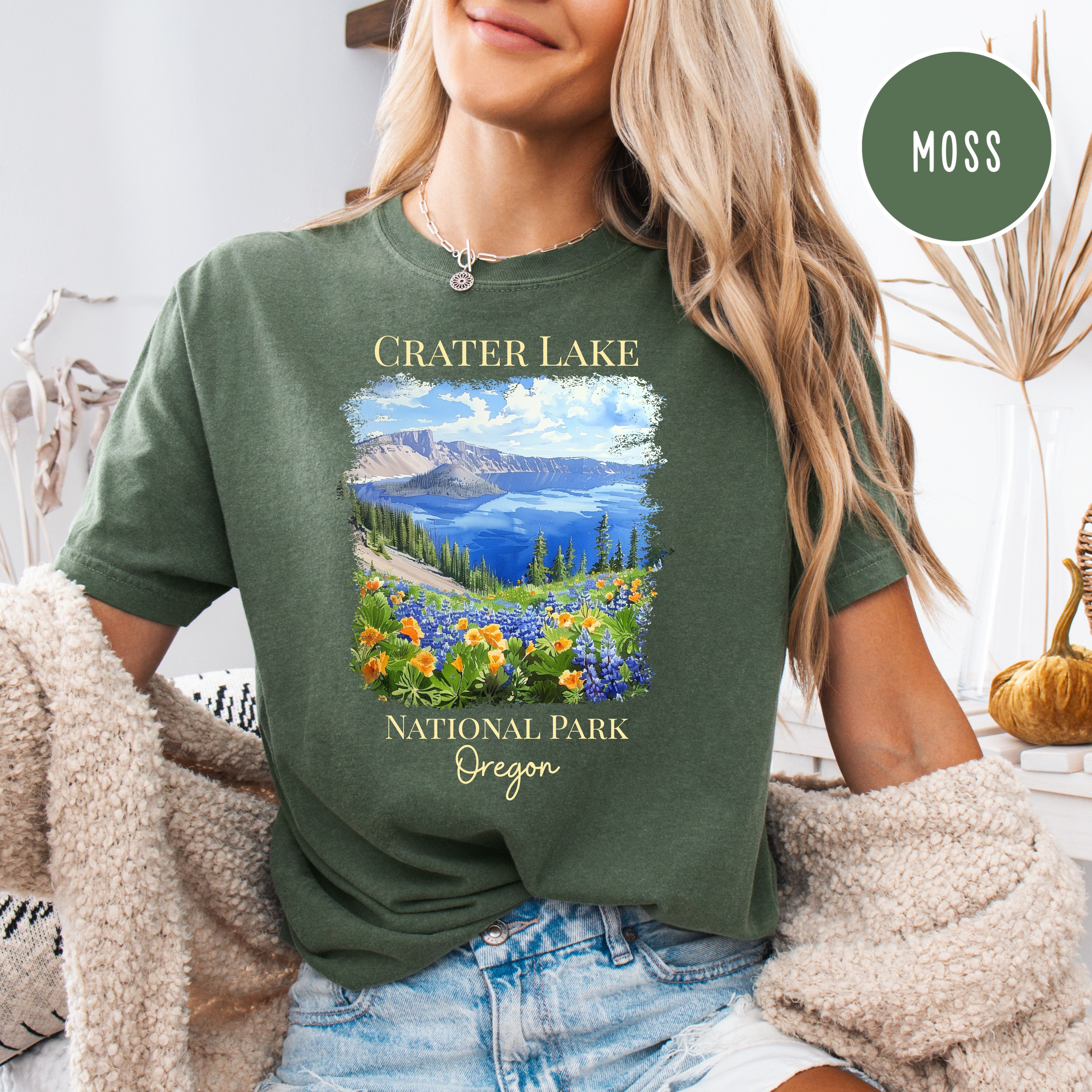 Crater Lake National Park Oregon Comfort Colors Tee