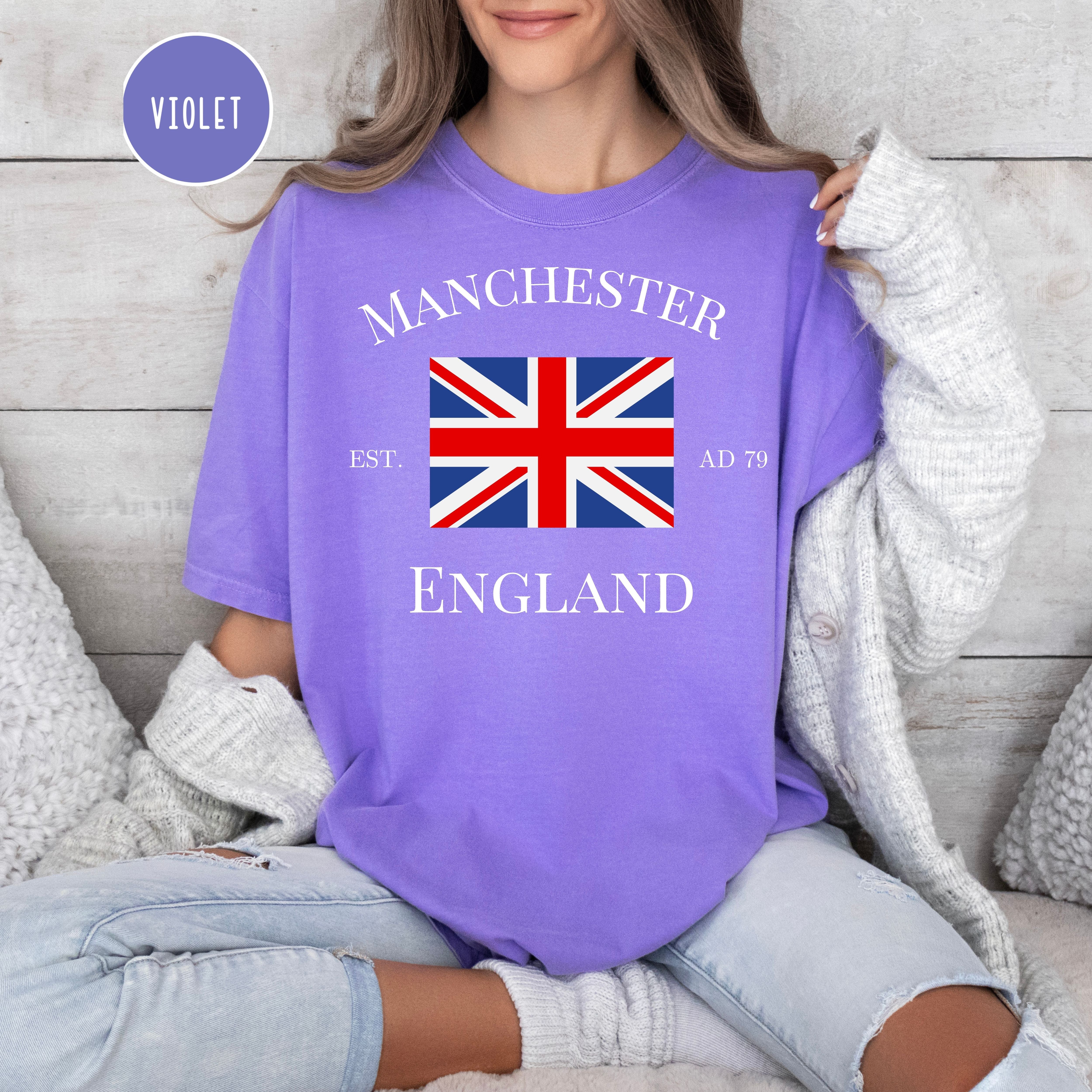 Manchester England Comfort Colors Tee Shirt,