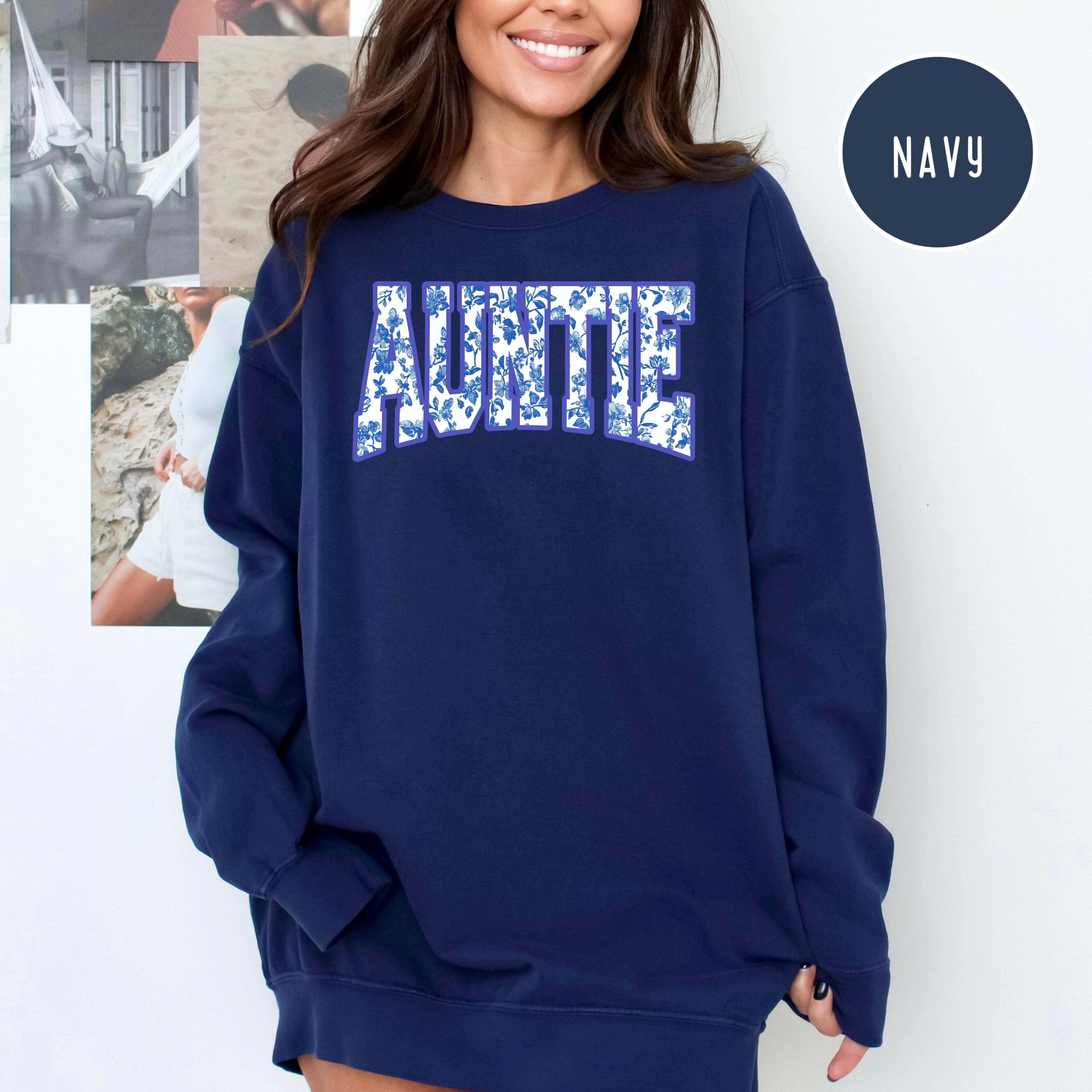 Auntie French Toile Comfort Colors® Sweatshirt