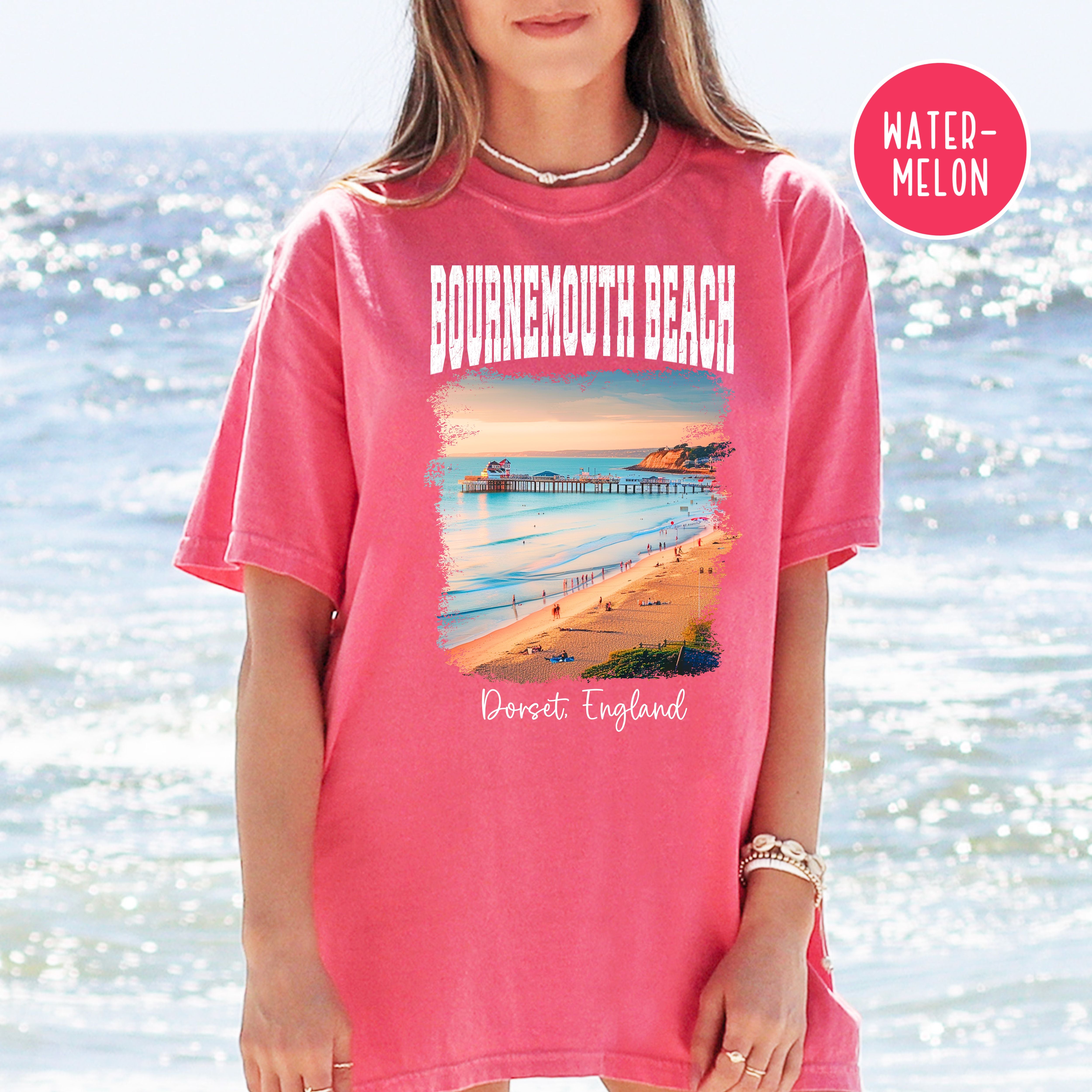 Bournemouth Beach Dorset England Comfort Colors® Tee