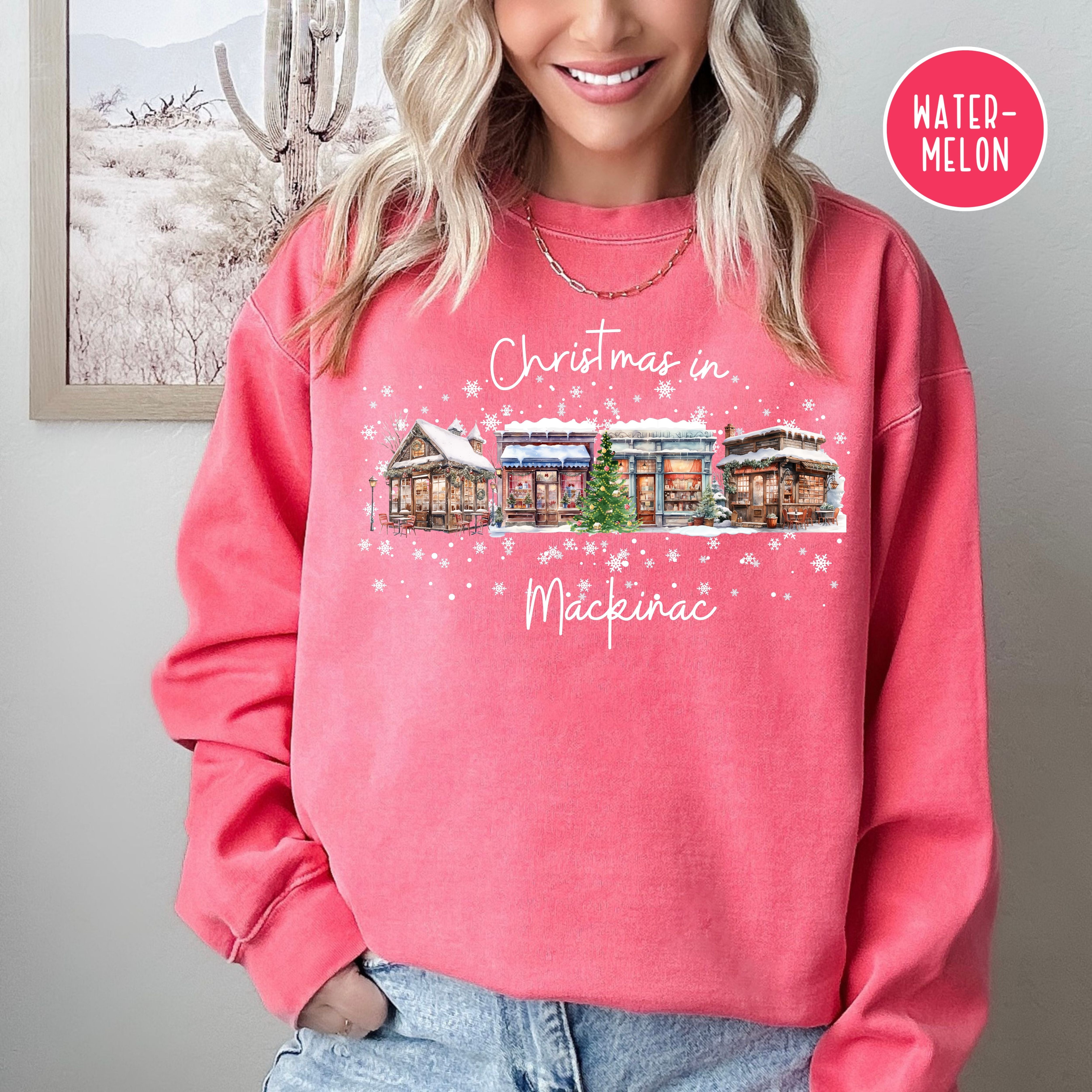 Mackinac Island Christmas Gift Comfort Colors Sweater
