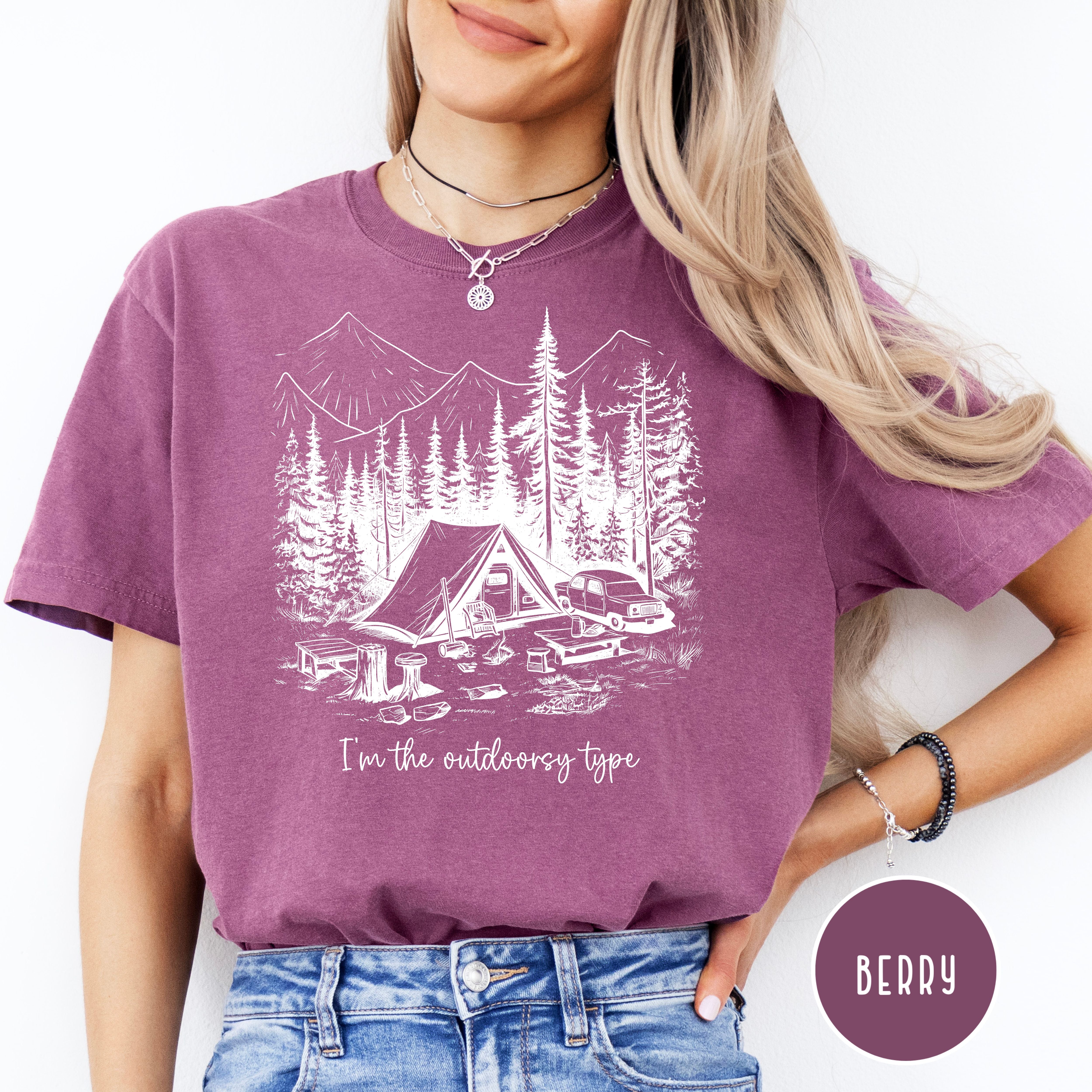I'm The Outdoorsy Type Camping Lover Comfort Colors® Tee