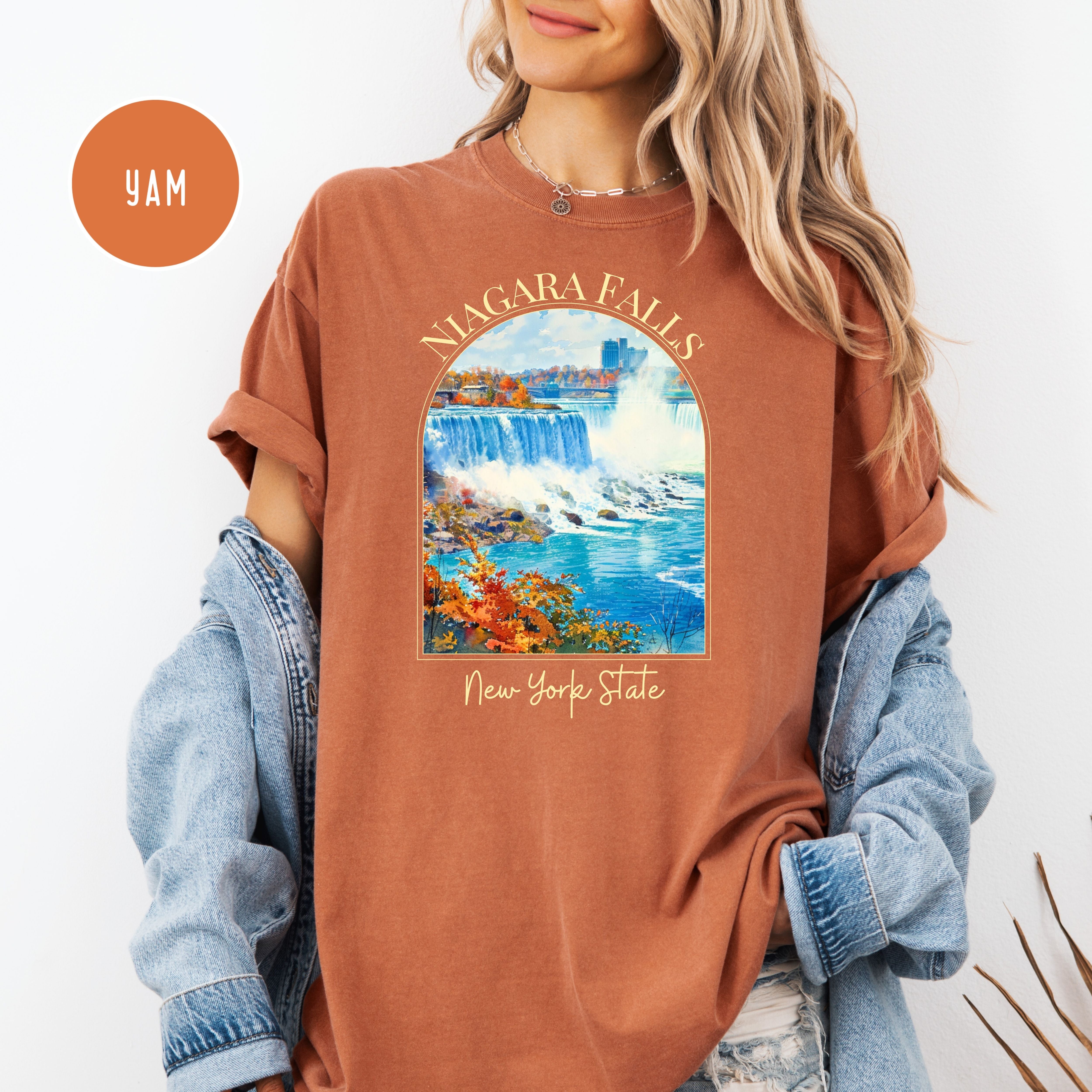 Niagara Falls New York State Comfort Colors Unisex Tee Shirt