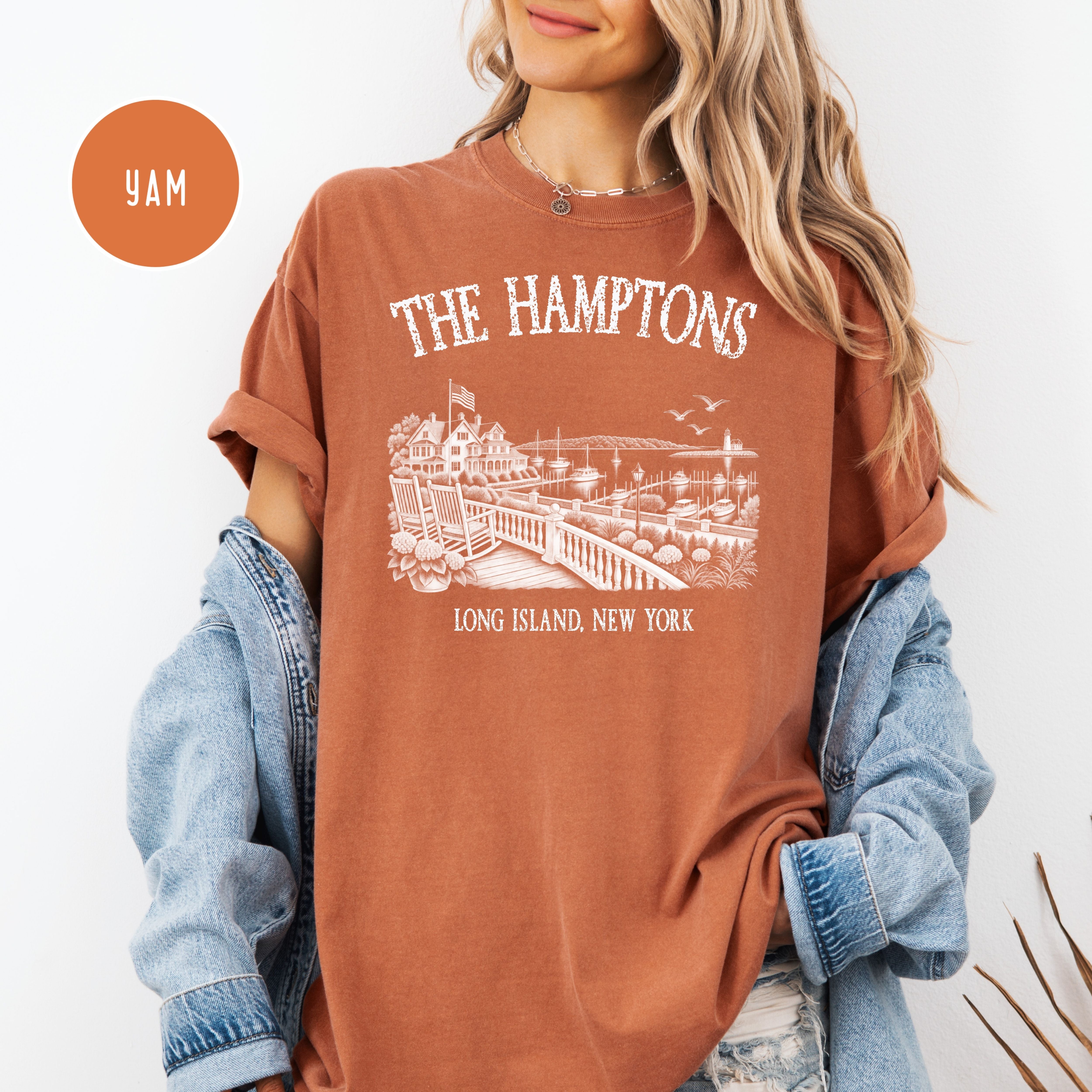 The Hamptons New York Comfort Colors T-Shirt, Hamptons Vacation Gift, Hamptons Gift Shirt, Hamptons Summer, New York Gift, Hamptons Shirt