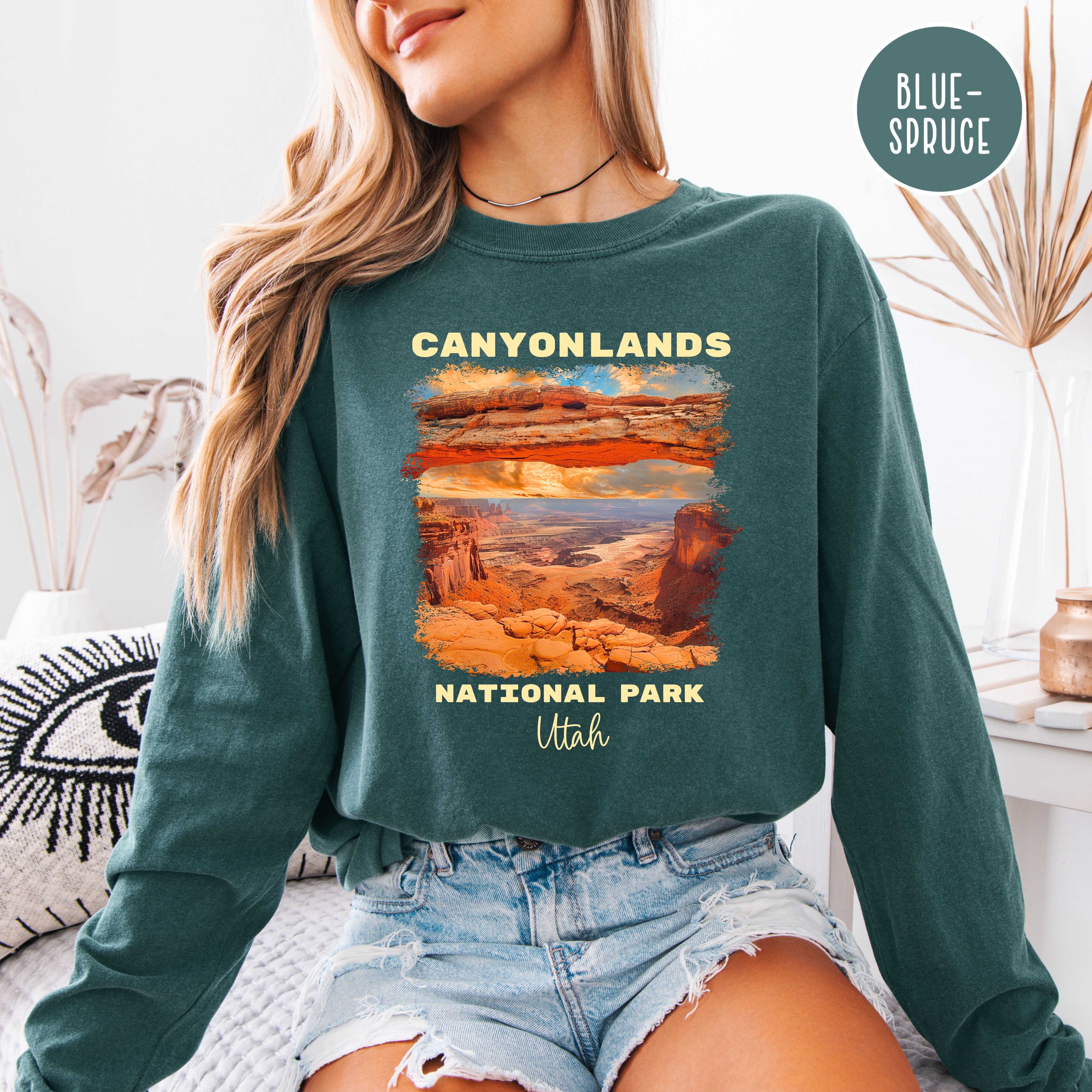 Canyonlands National Park Comfort Colors Long Sleeve Tee