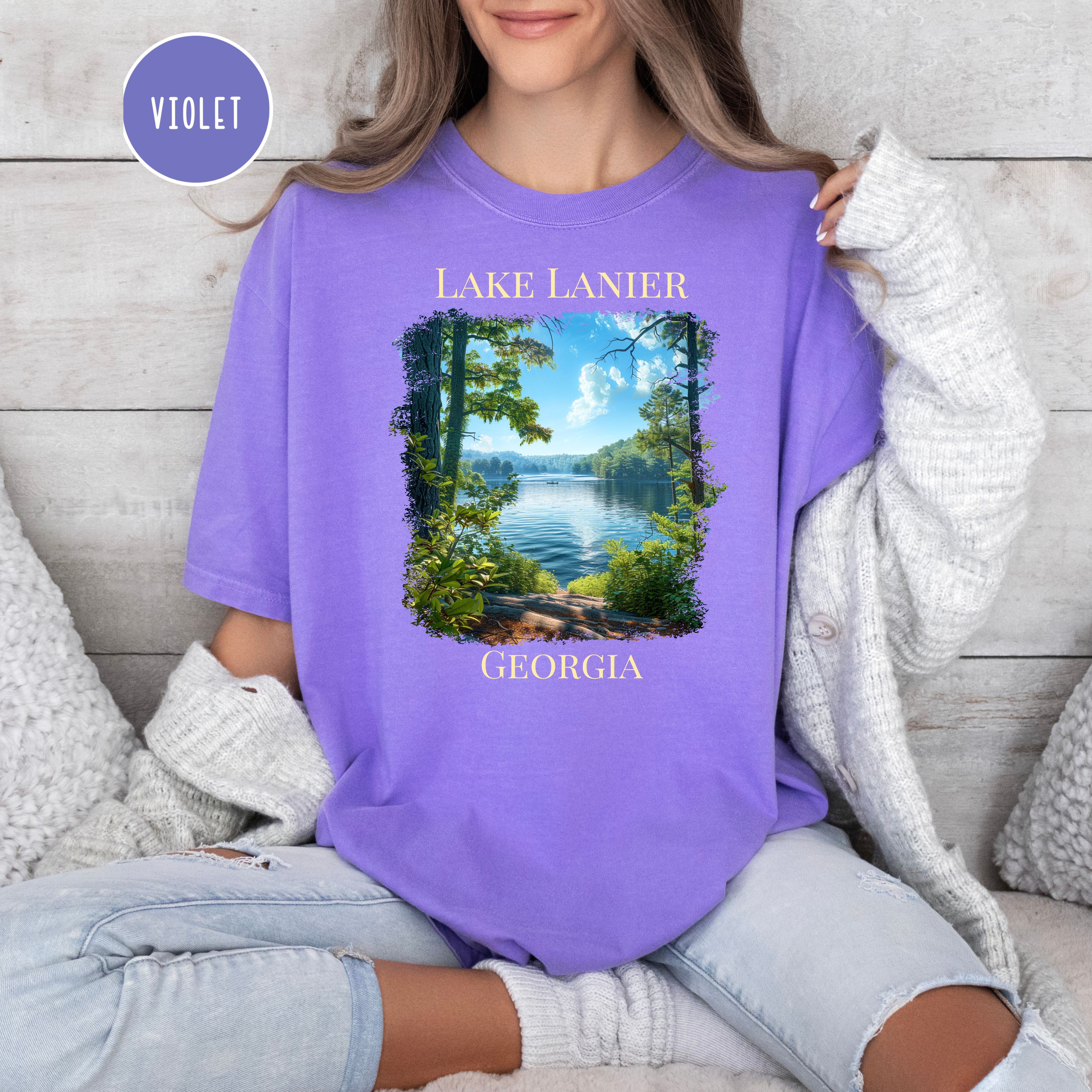 Lake Lanier Georgia Comfort Colors Tee