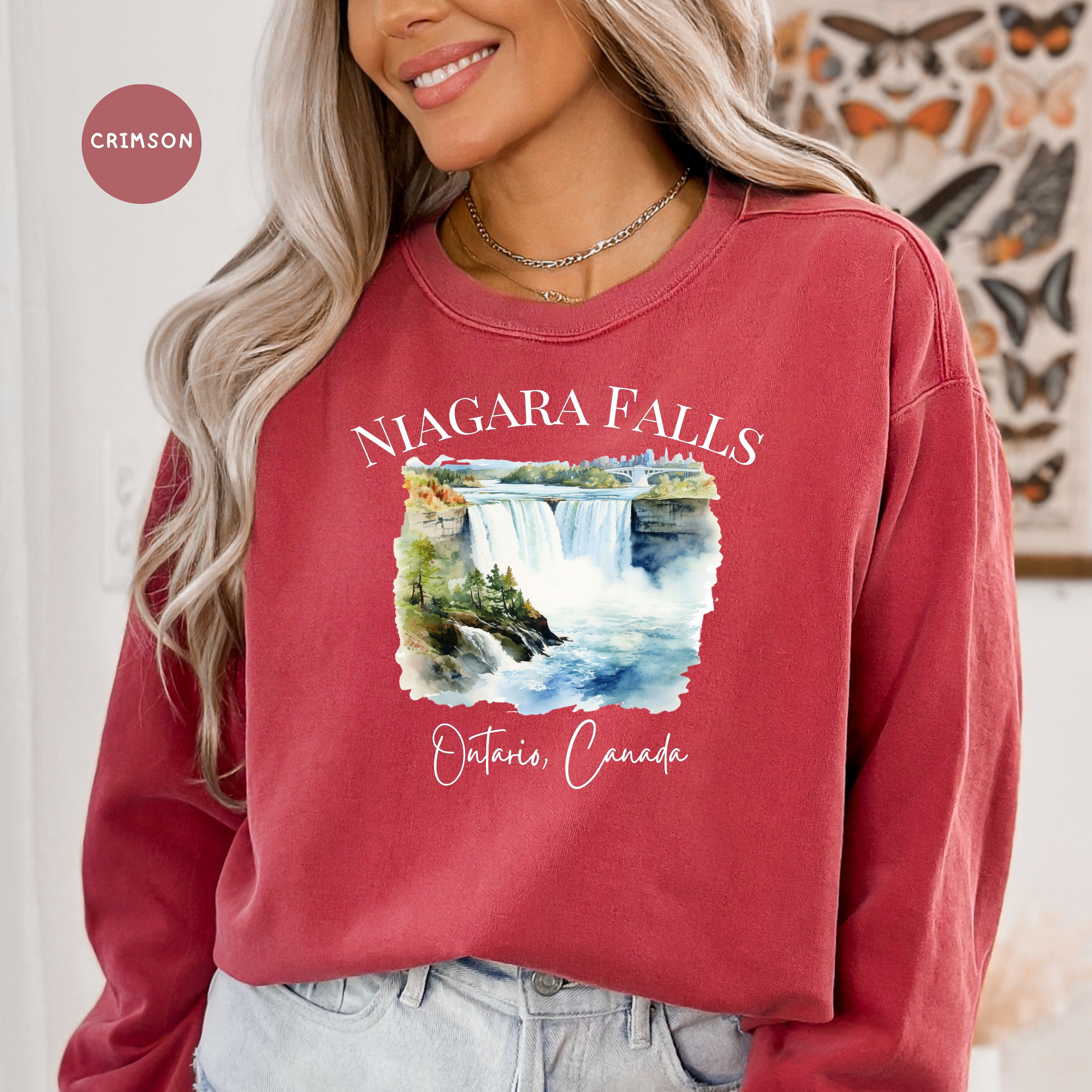Niagara Falls Ontario Canada Comfort Colors Sweatshirt