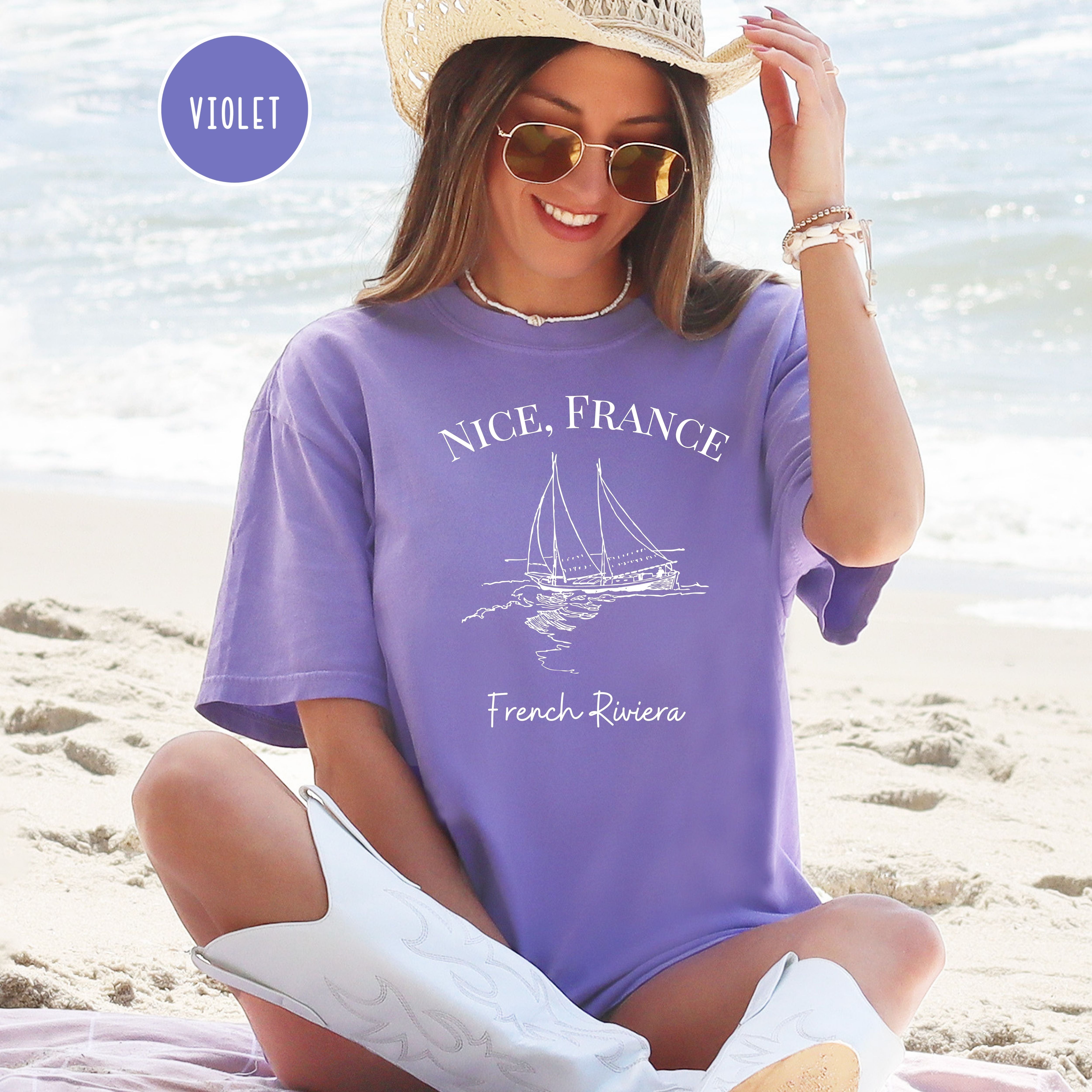 Nice France French Riviera Comfort Colors® Tee