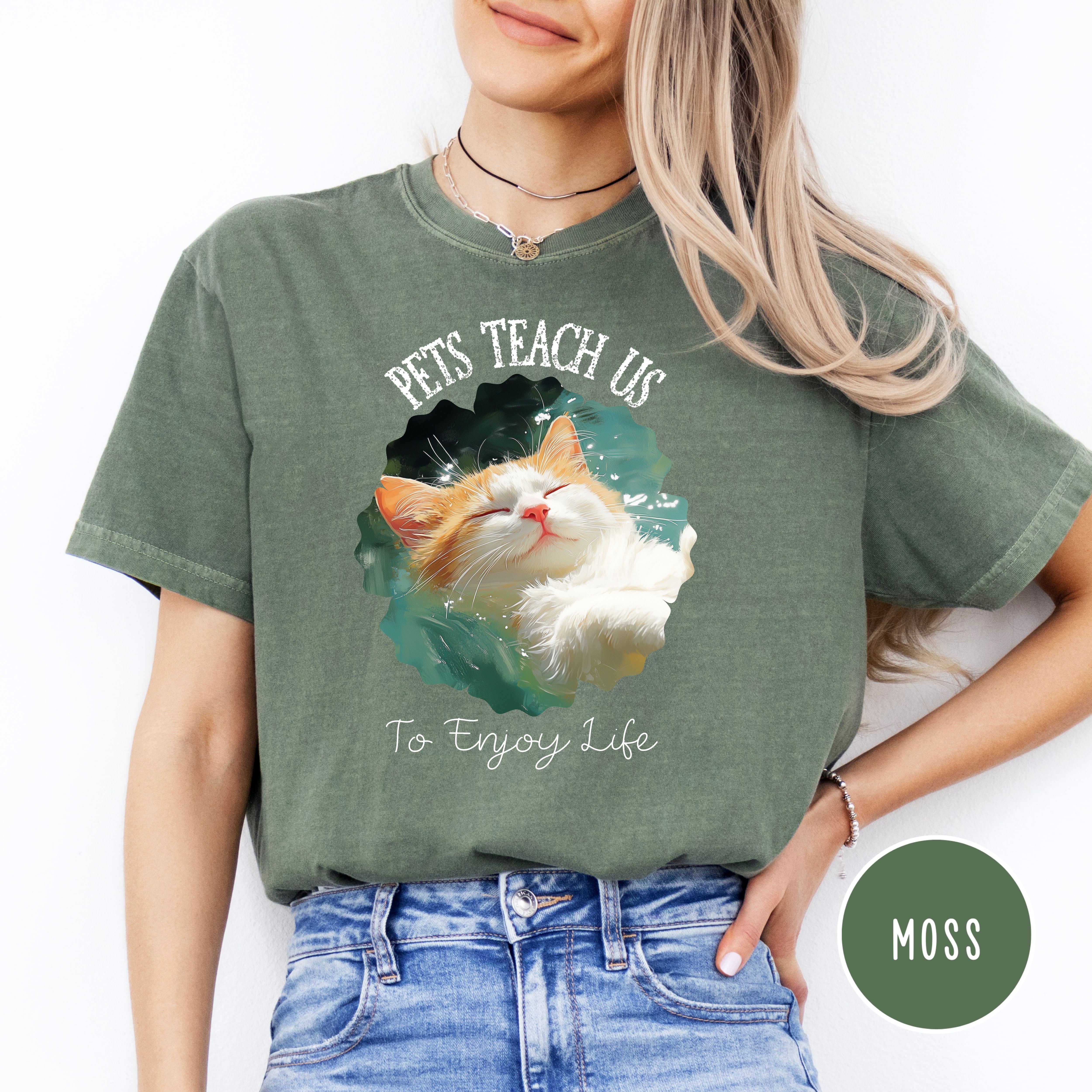 Pets Teach Us To Enjoy Life Comfort Colors® Tee