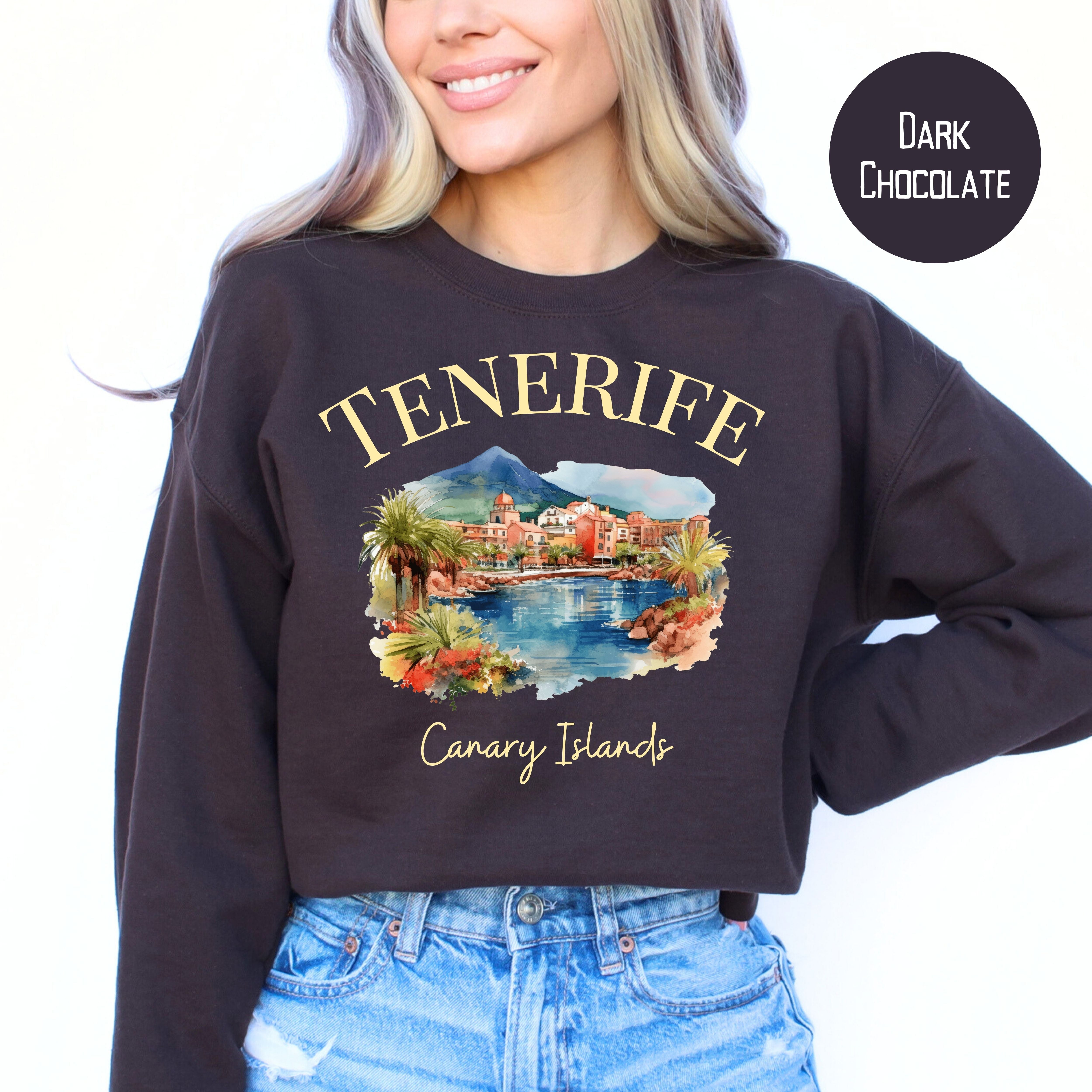 Tenerife Canary Islands Spain Vacation Gift Sweater