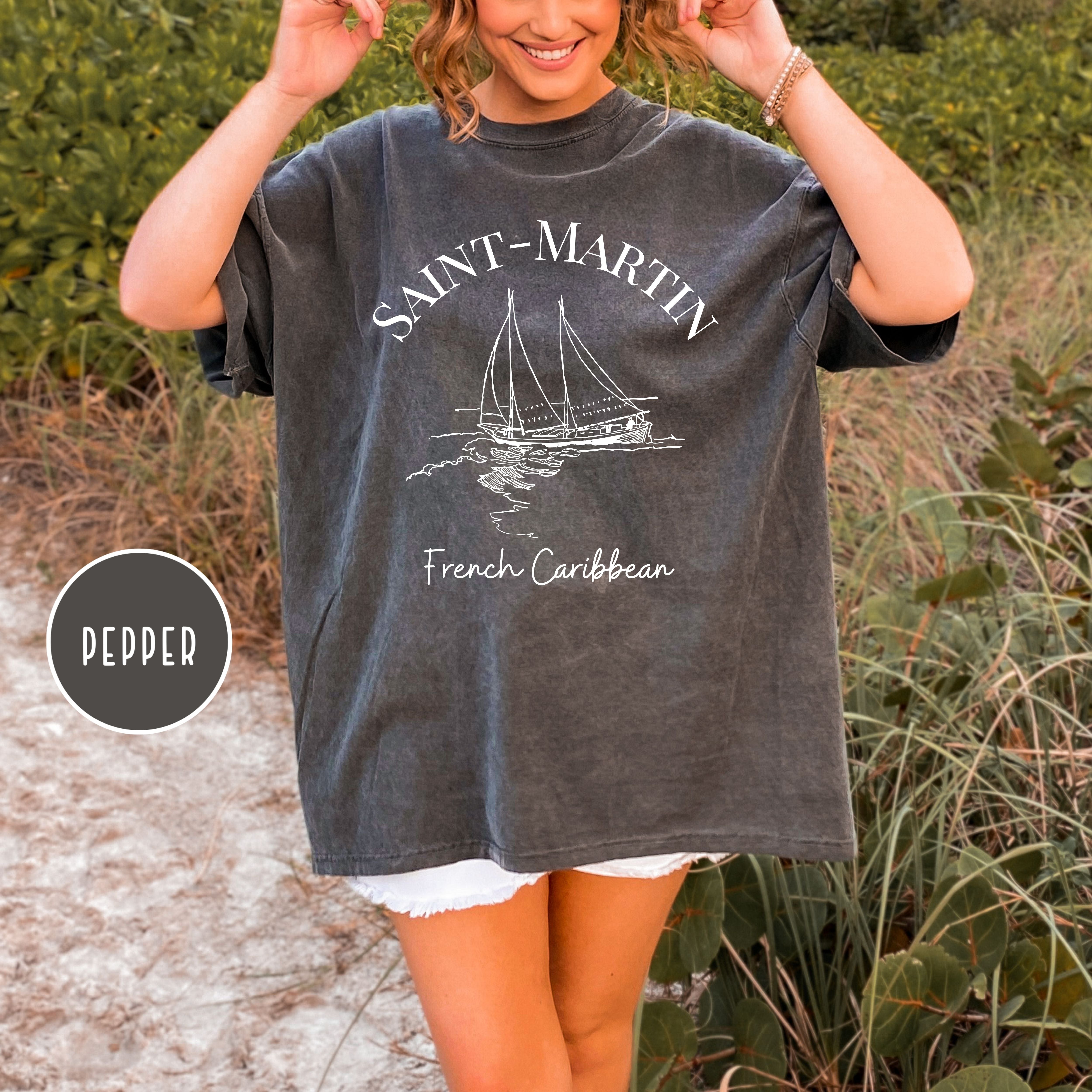 Saint Martin French Caribbean Comfort Colors® Tee