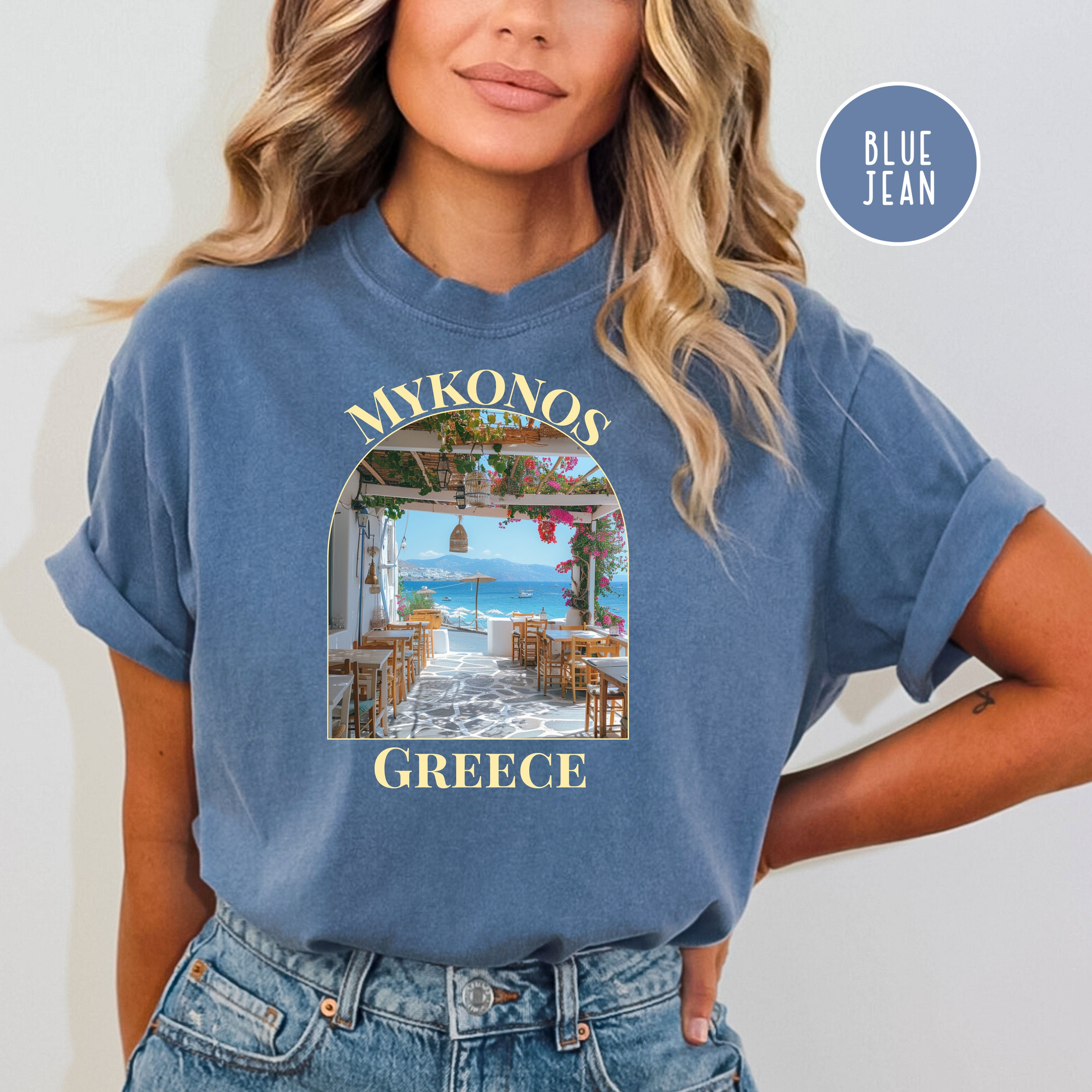 Mykonos Greek Island Vacation Comfort Colors® Tee