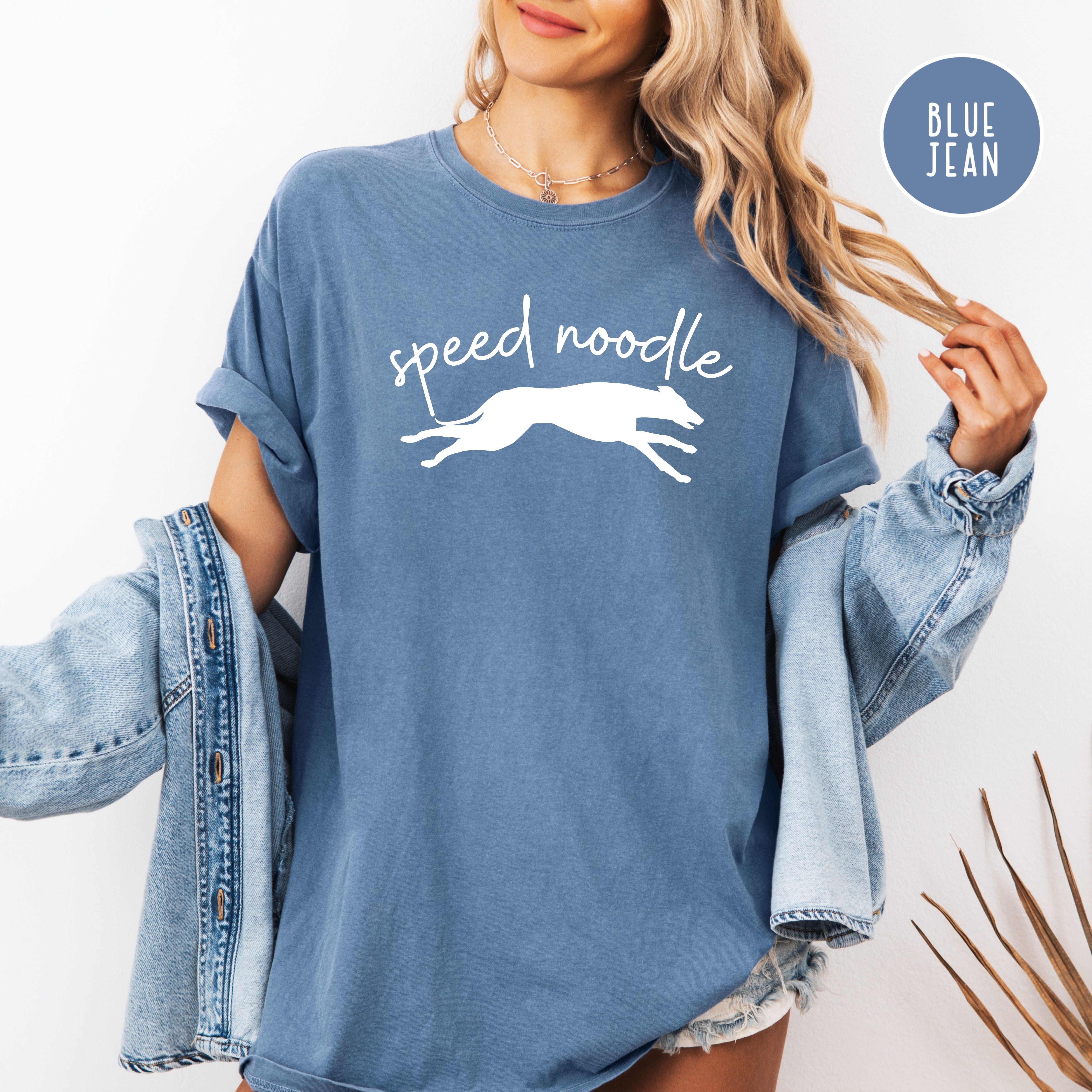 Speed Noodle Greyhound Lover Unisex Comfort Colors T-Shirt, Dog Lover Gift Shirt, Funny Animal Lover Shirt