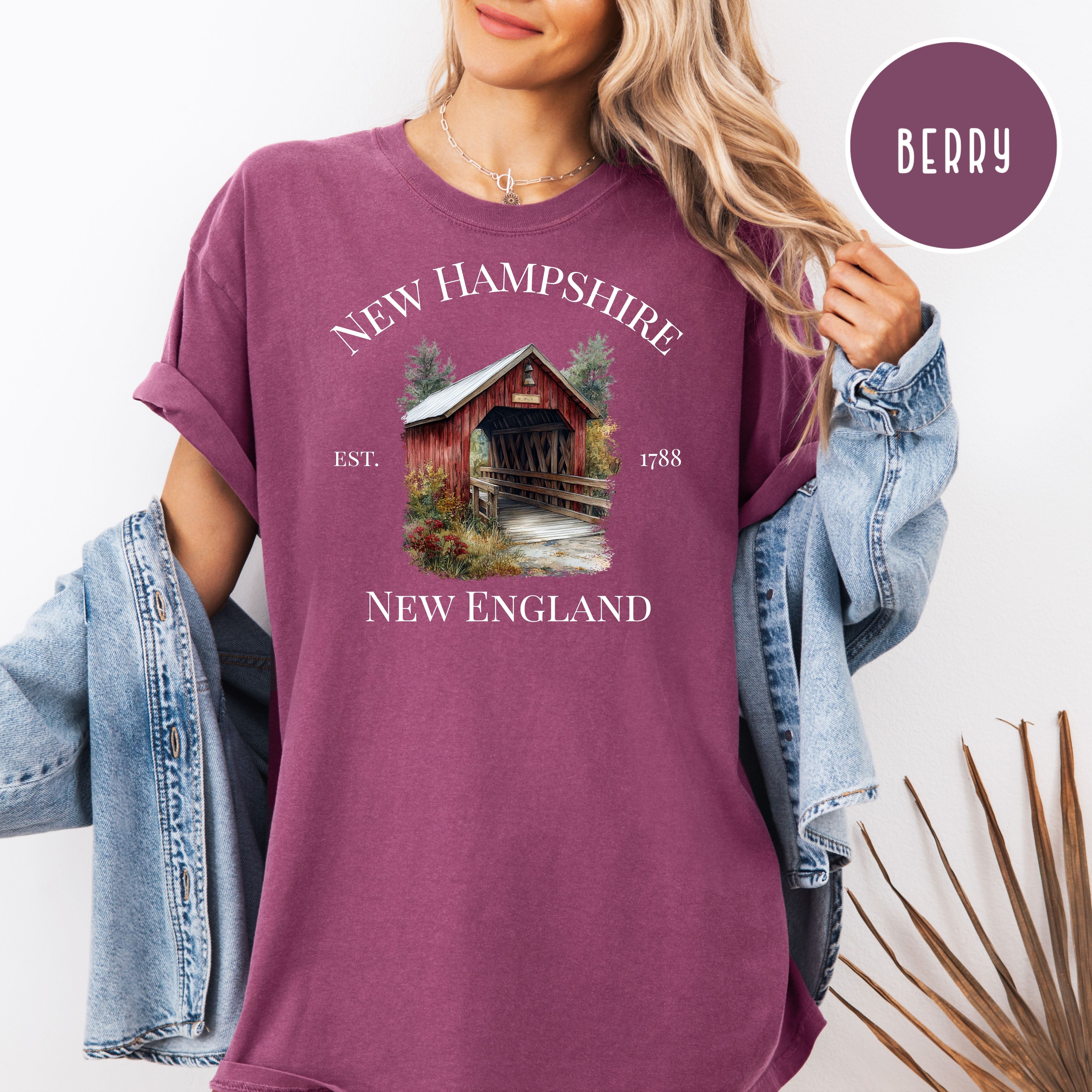 New Hampshire Covered Bridge Comfort Colors Tee