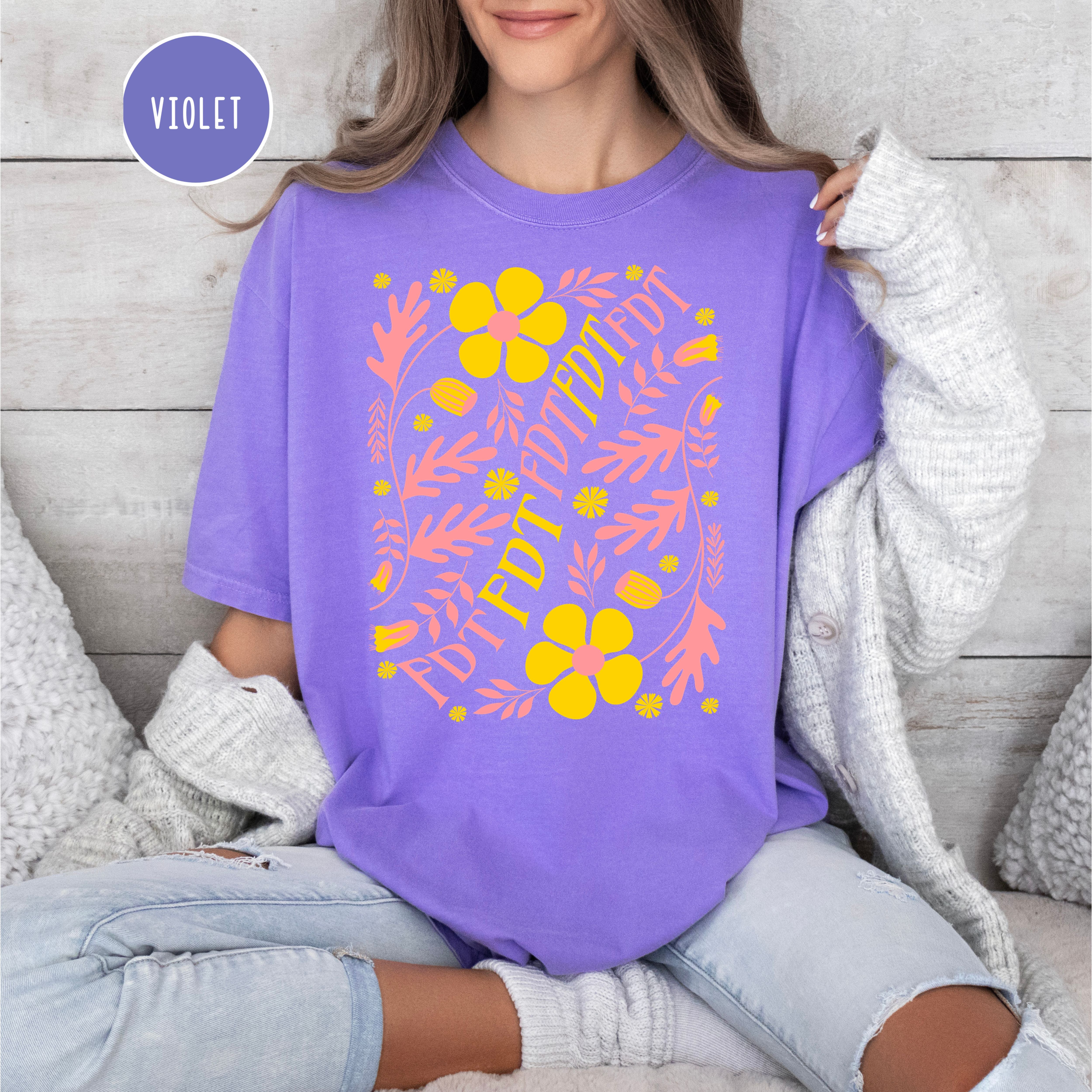 Subtle FDT Floral Design Comfort Colors® Tee