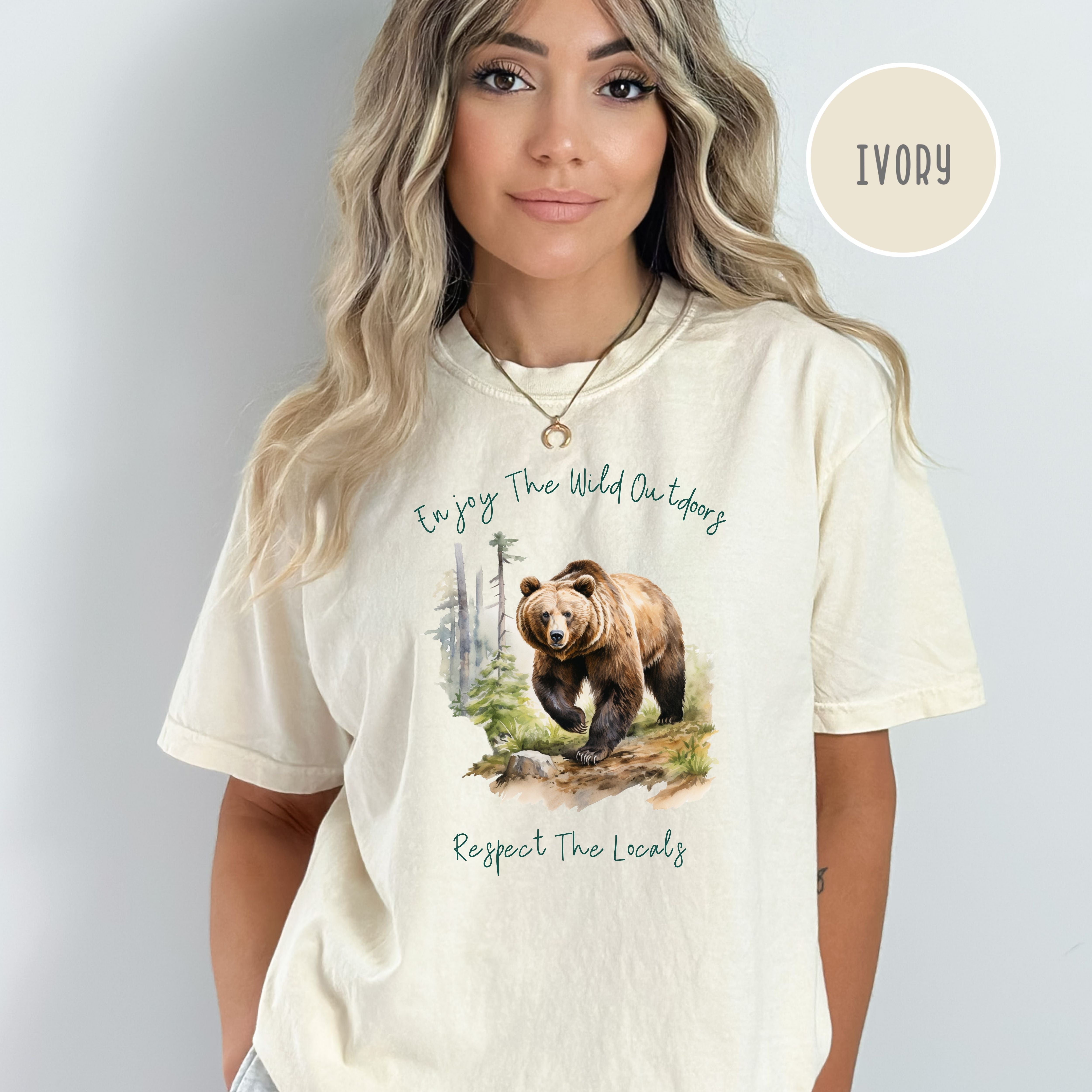 Nature Lover Respect the Locals Wild Outdoors Comfort Colors® Tee