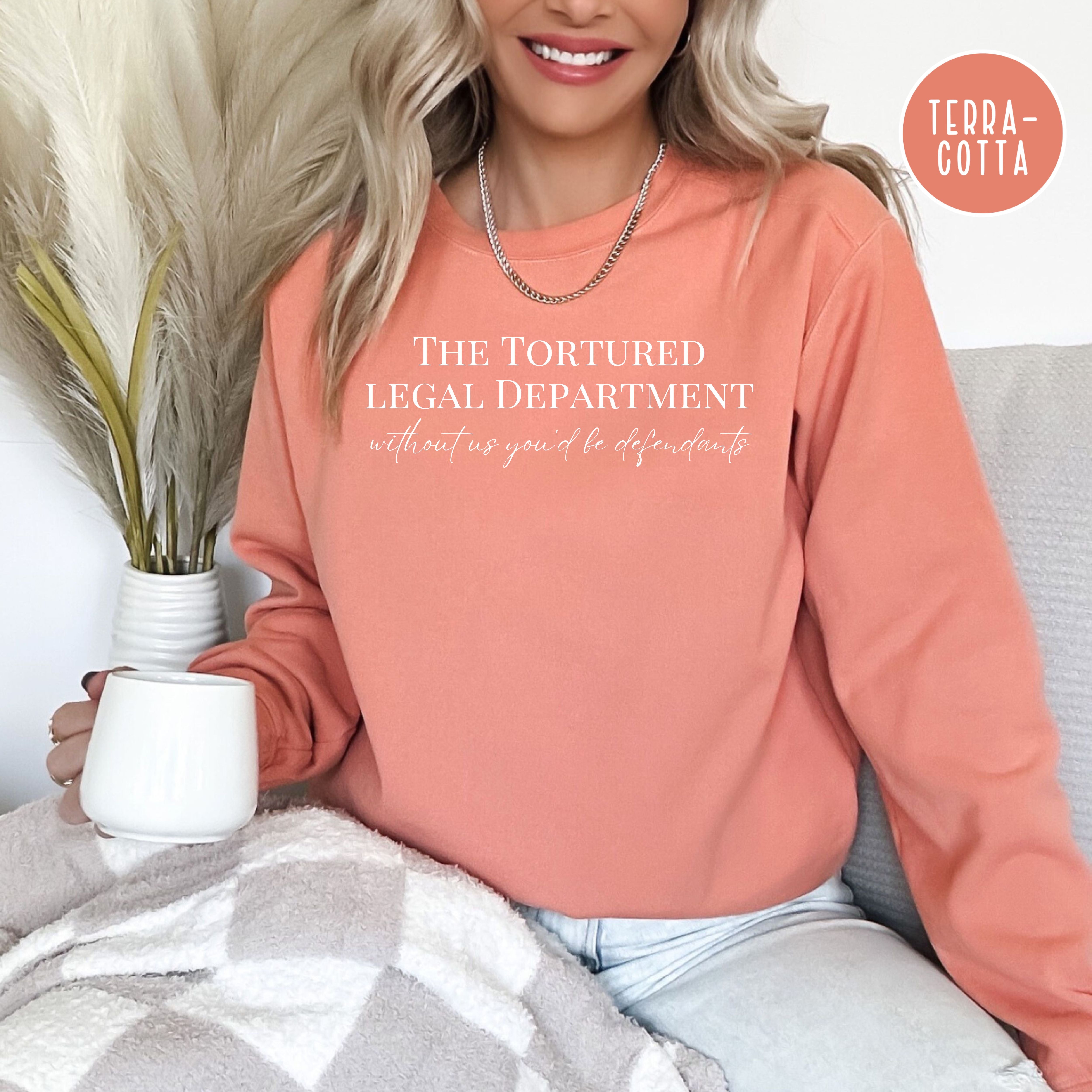 Tortured Legal Department Comfort Colors® Lawyer Sweatshirt