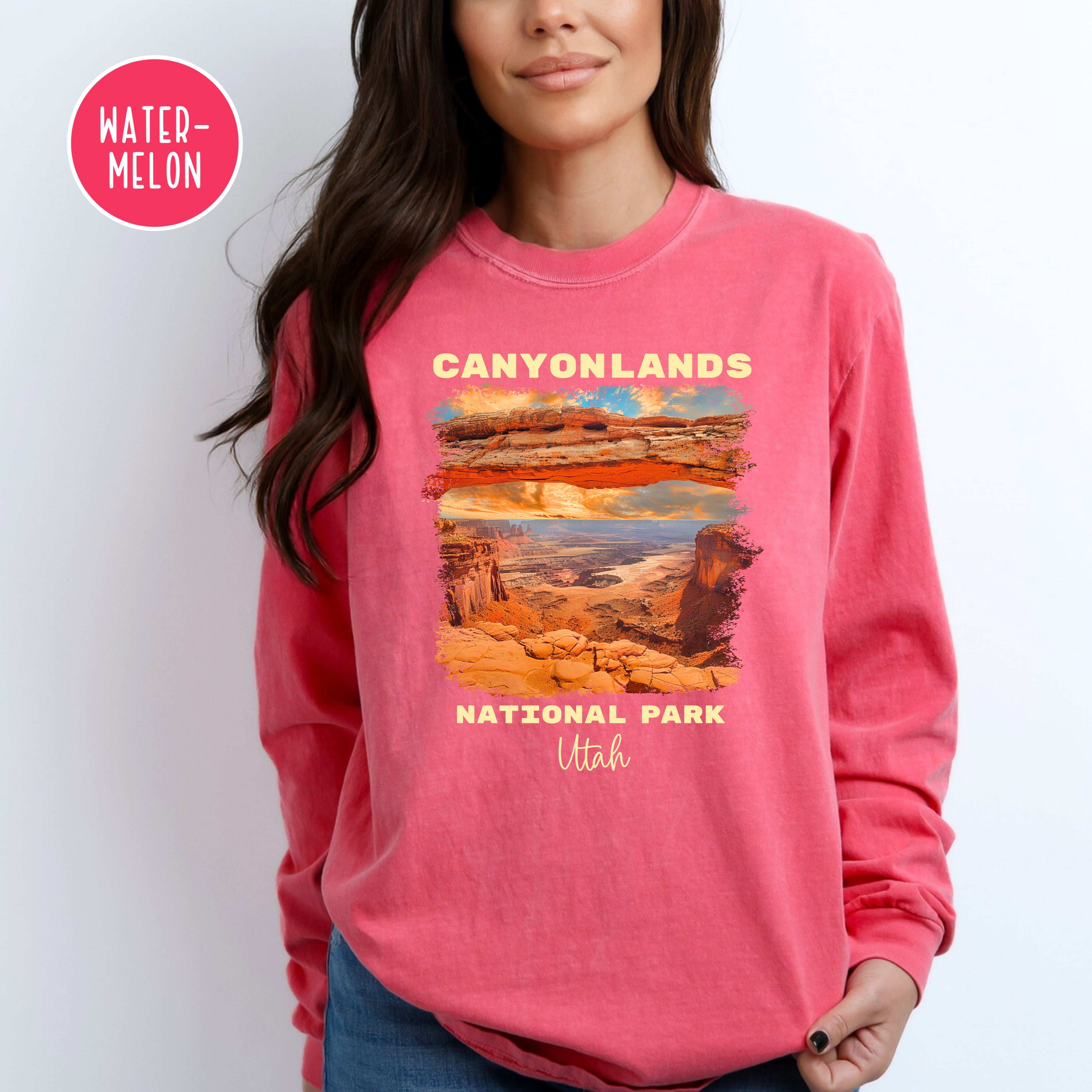 Canyonlands National Park Comfort Colors Long Sleeve Tee