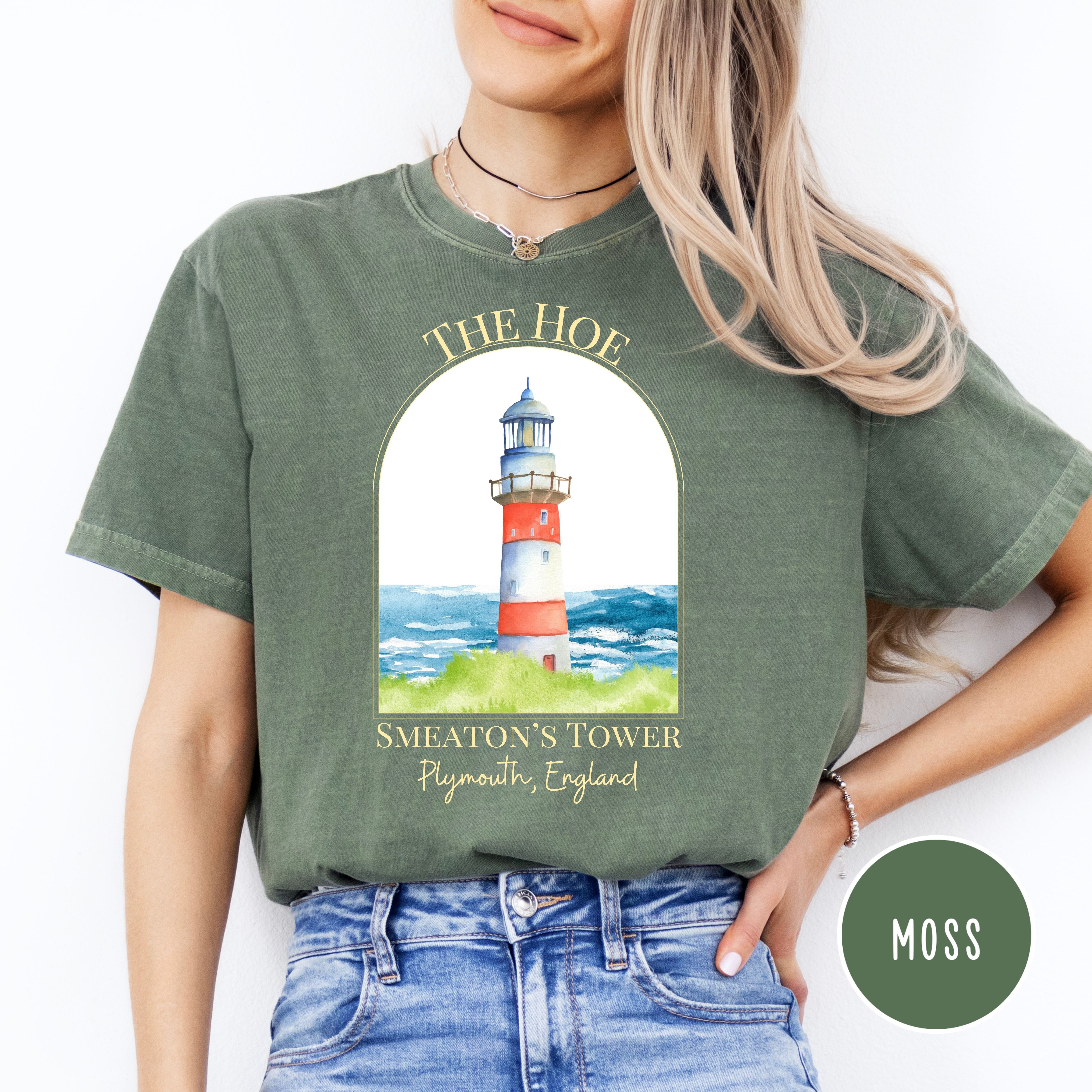 Plymouth Hoe Smeaton's Tower Plymouth England Comfort Colors® Tee