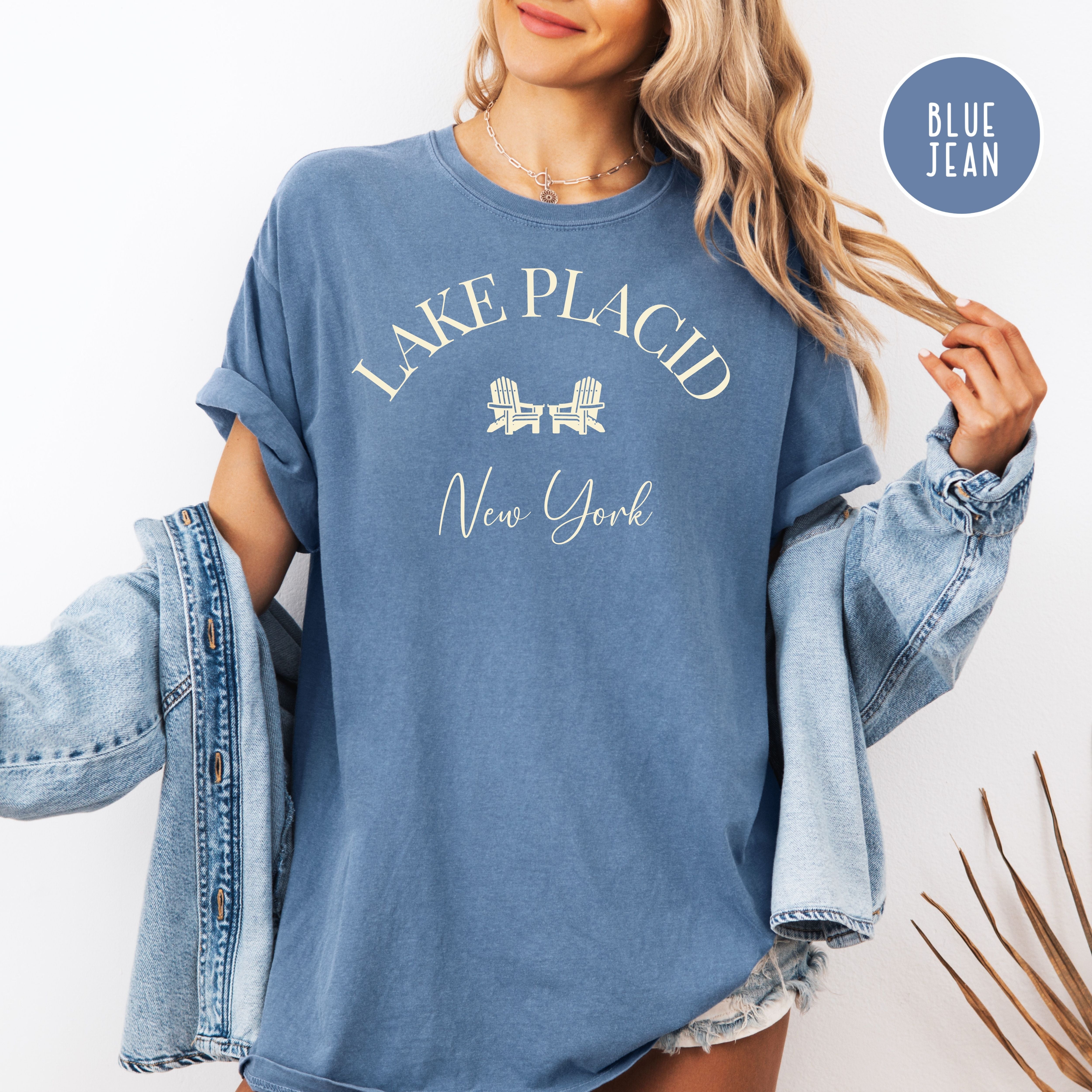 Lake Placid New York Comfort Colors Tee Shirt