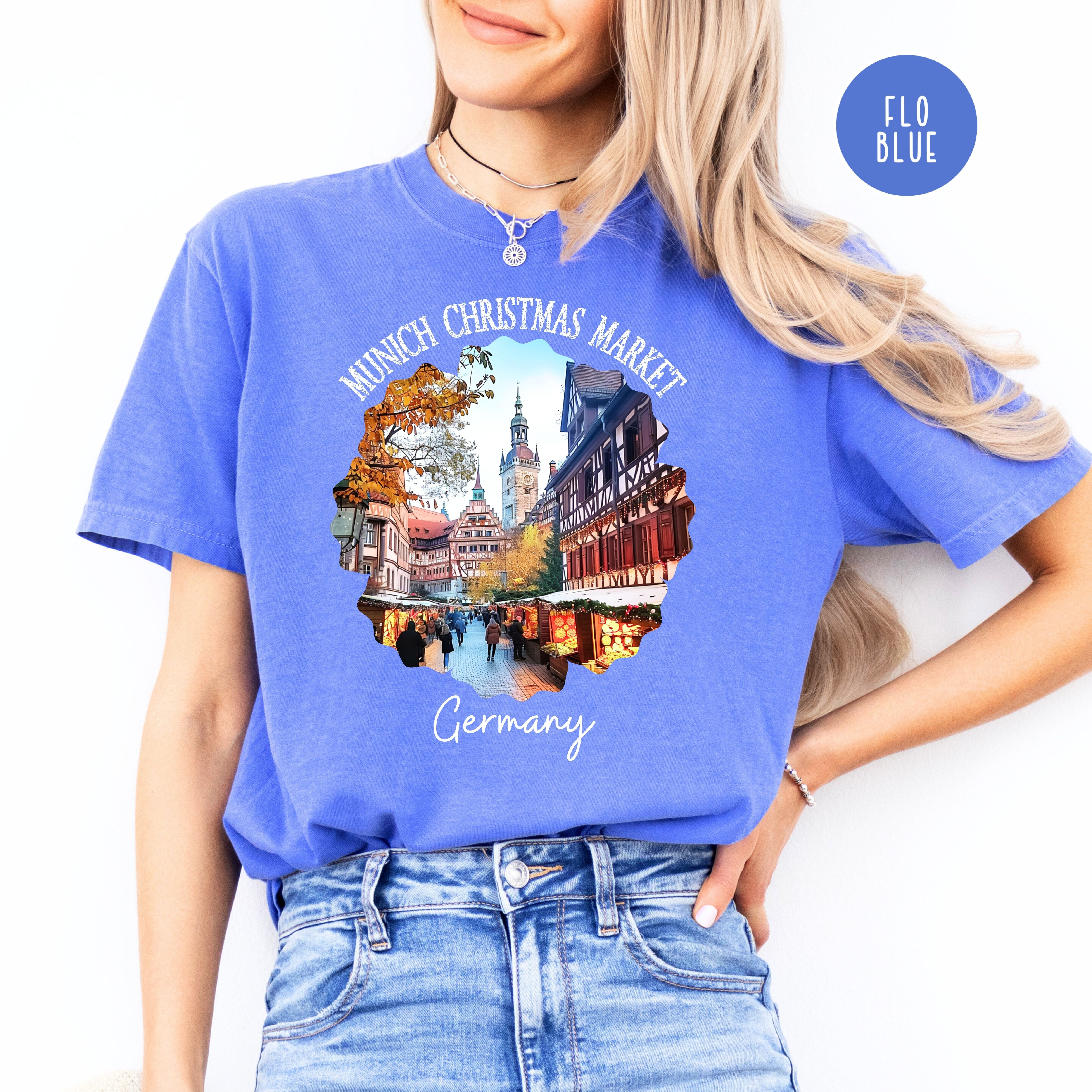 Munich Germany Christmas Market Comfort Colors® Tee