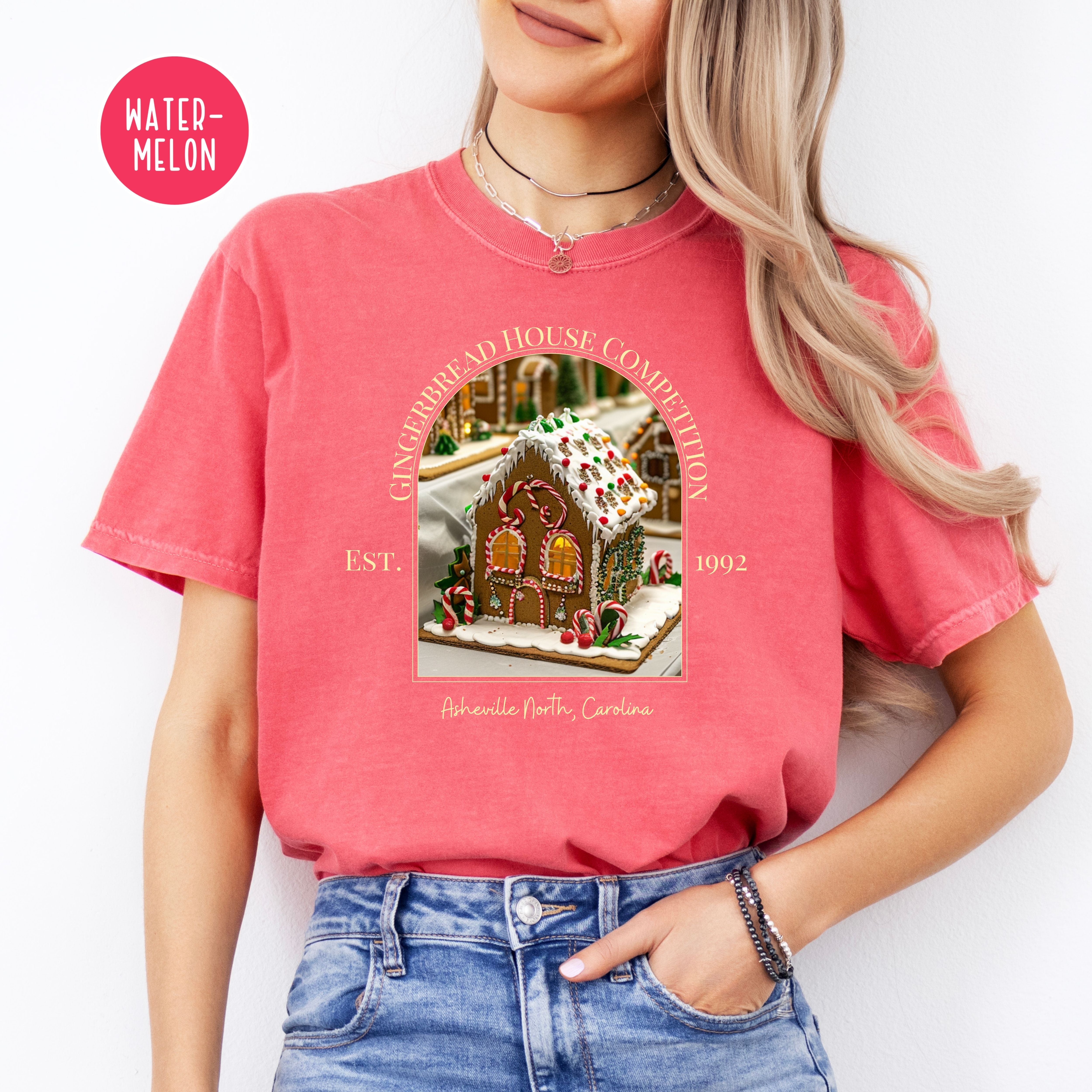 Asheville North Carolina Gingerbread House Competition Comfort Colors® Tee