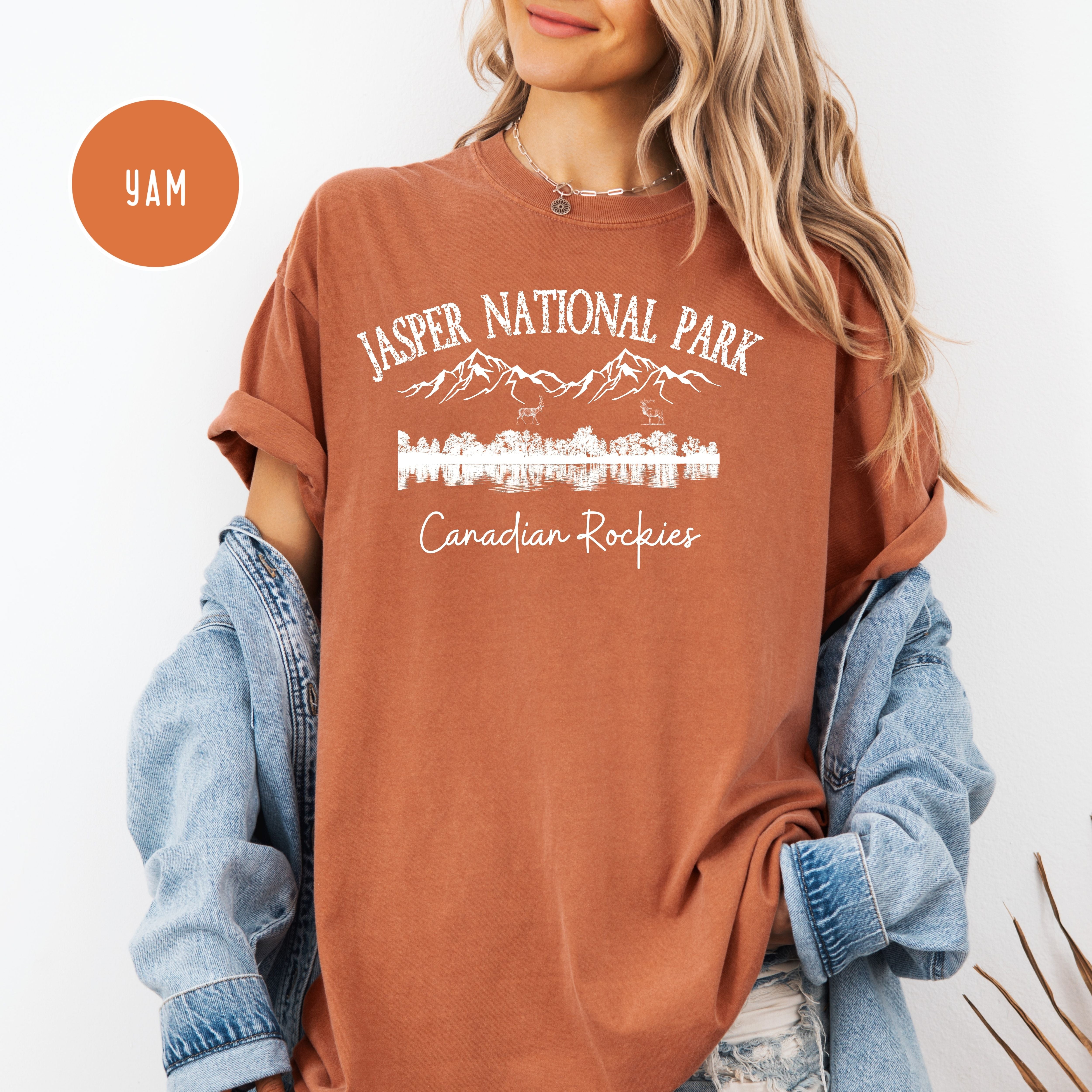Jasper National Park Alberta Canada Grunge Style Comfort Colors Tee