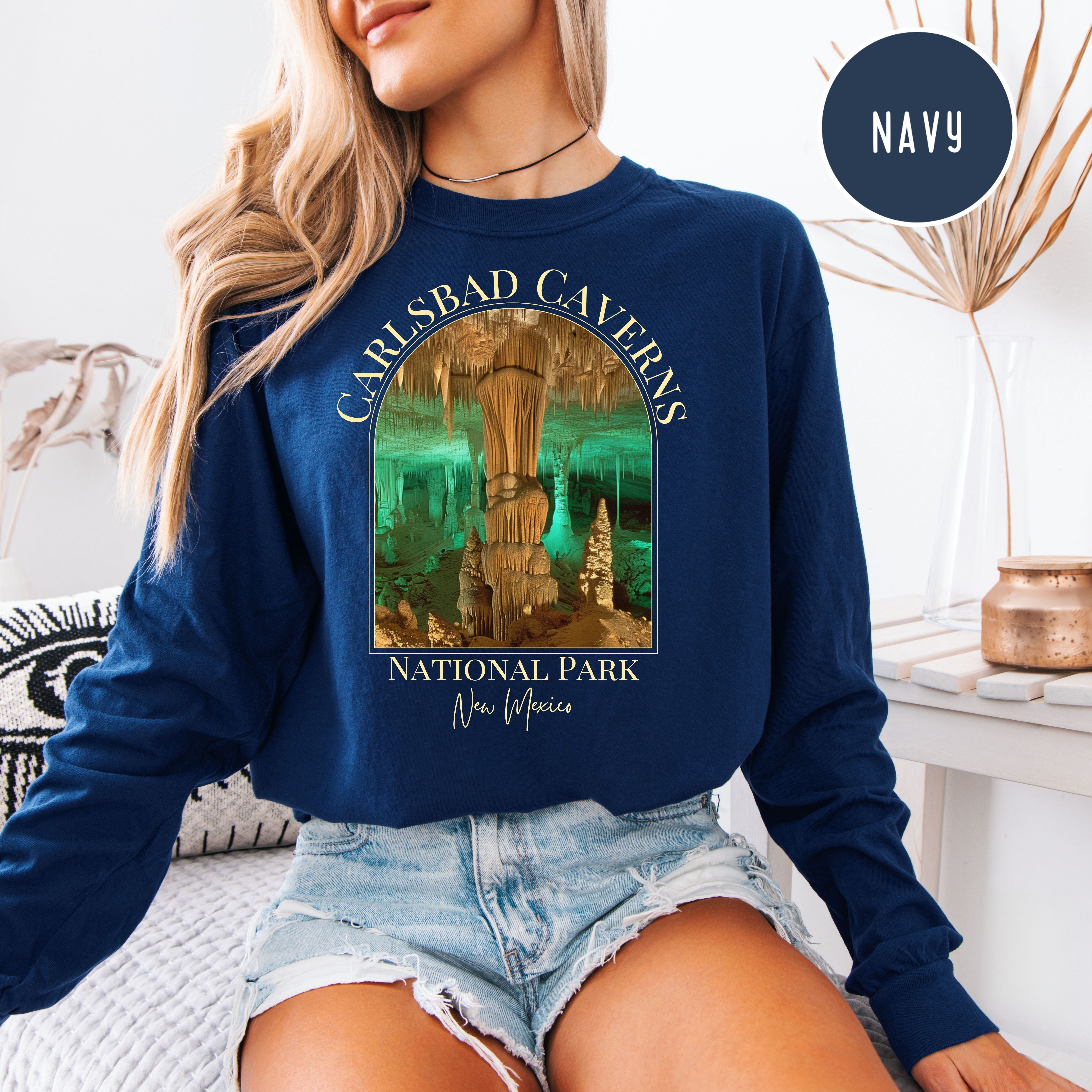 Carlsbad Cavern National Park New Mexico Comfort Colors Long Sleeve Unisex Tee