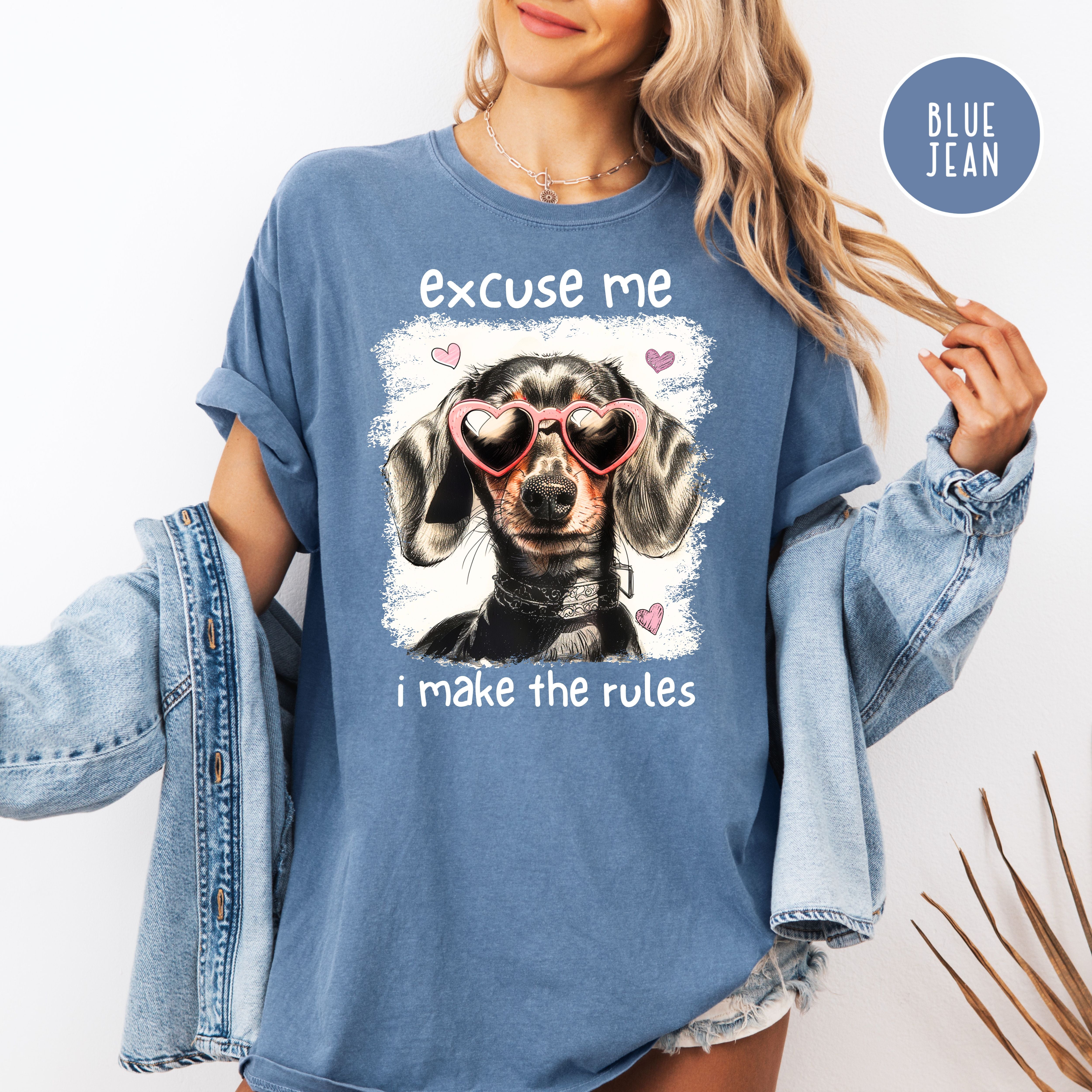 Funny Dog Lover Comfort Colors T-Shirt, Oldest Child Humor, Dog Mom Gift Shirt, Dachshund Lover Tee, Doxie Lover, Sausage Dog Funny Shirt