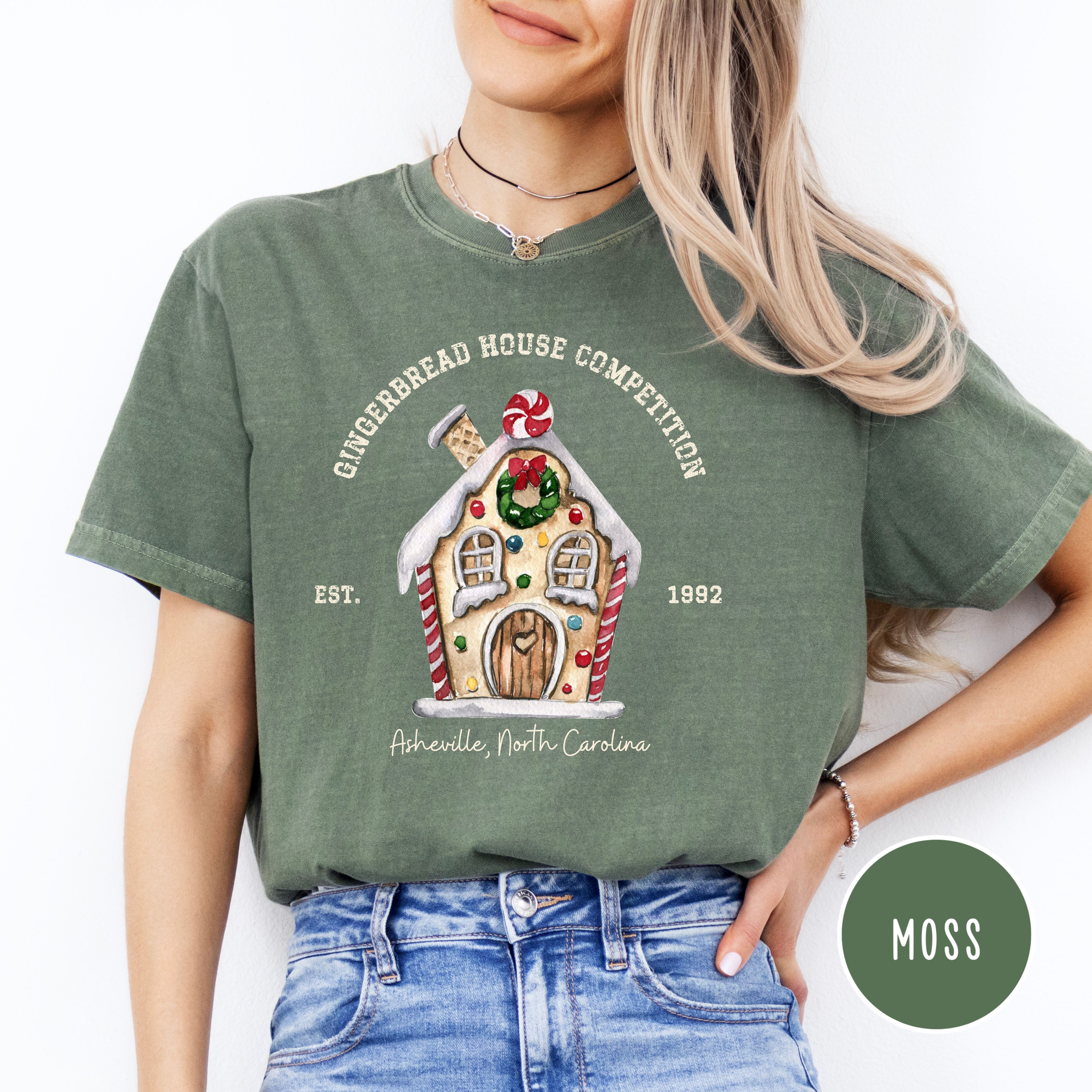 Asheville North Carolina Gingerbread House Competition Comfort Colors® Tee