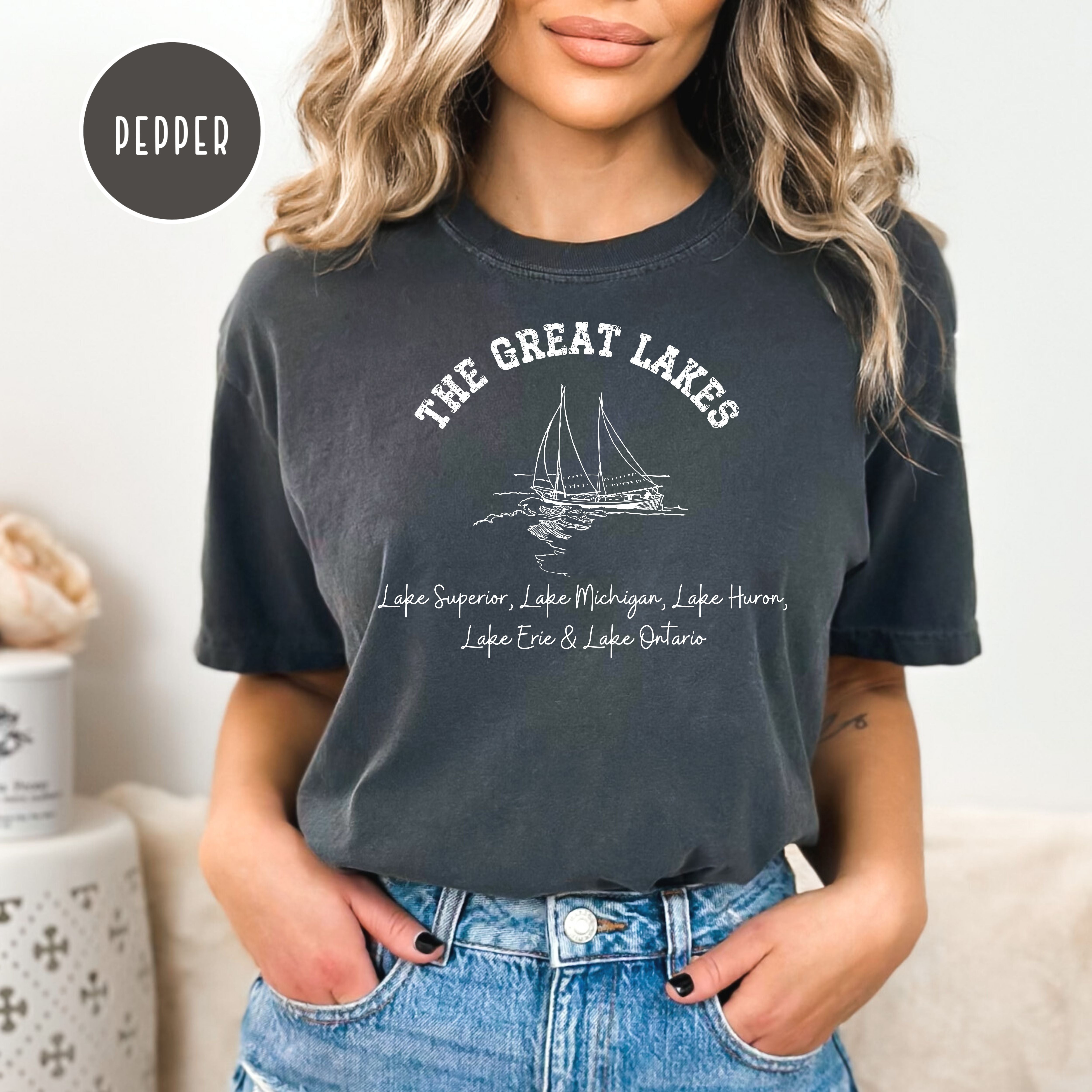 Great Lakes Grunge Style Comfort Colors® Tee