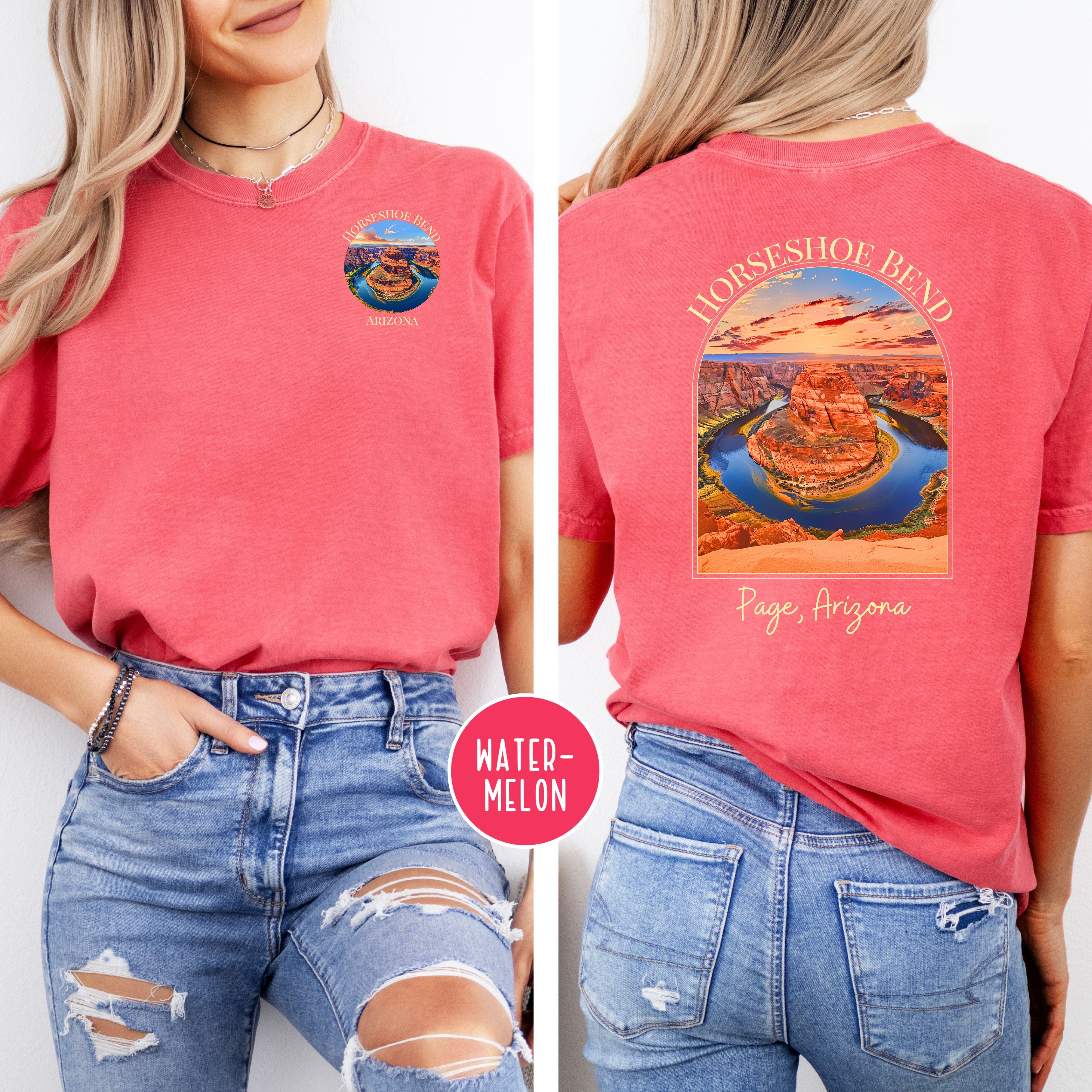 Horseshoe Bend Arizona Comfort Colors Tee Front/Back Design