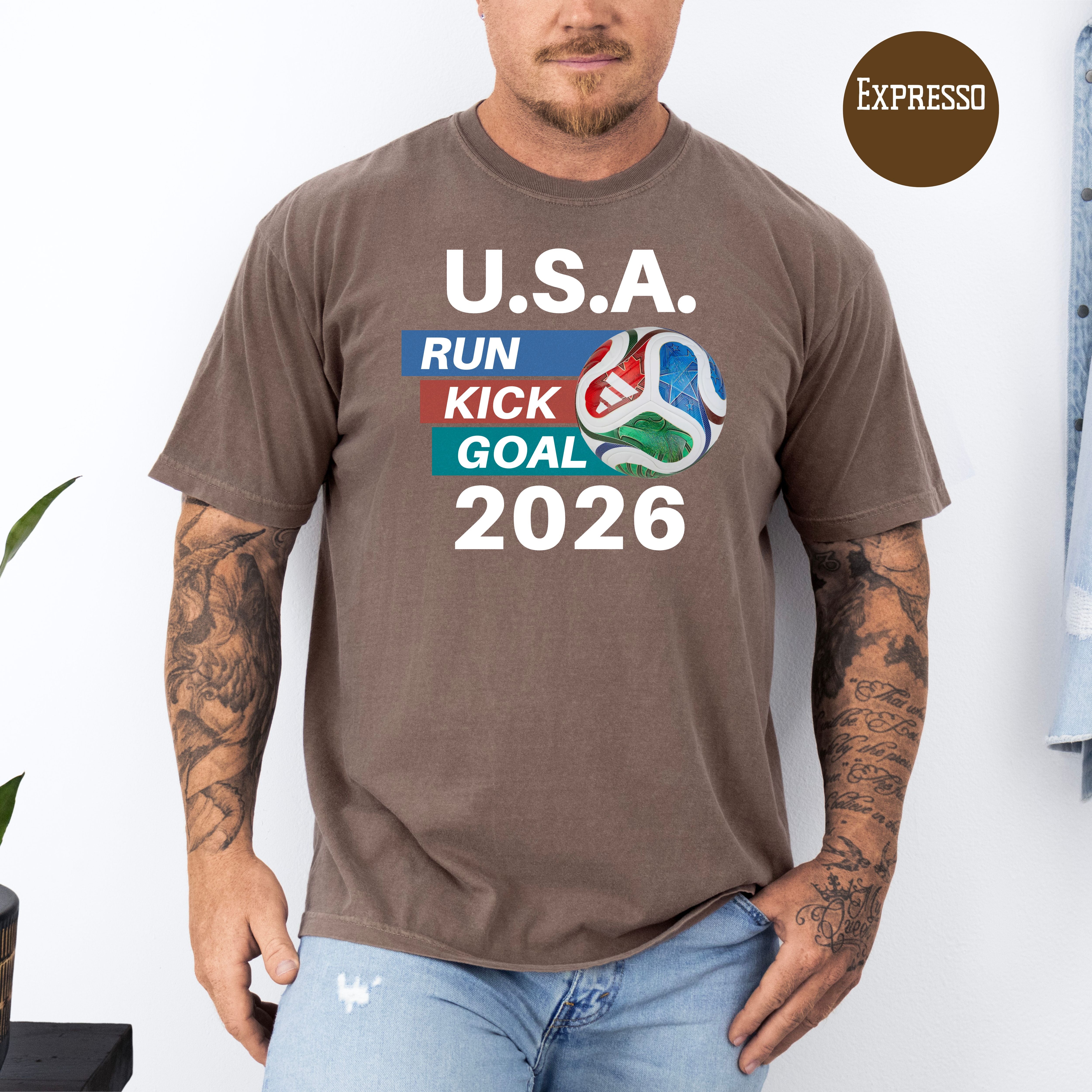 Soccer 2026 Comfort Colors T-Shirt, Soccer USA, Soccer Fan Gift Shirt