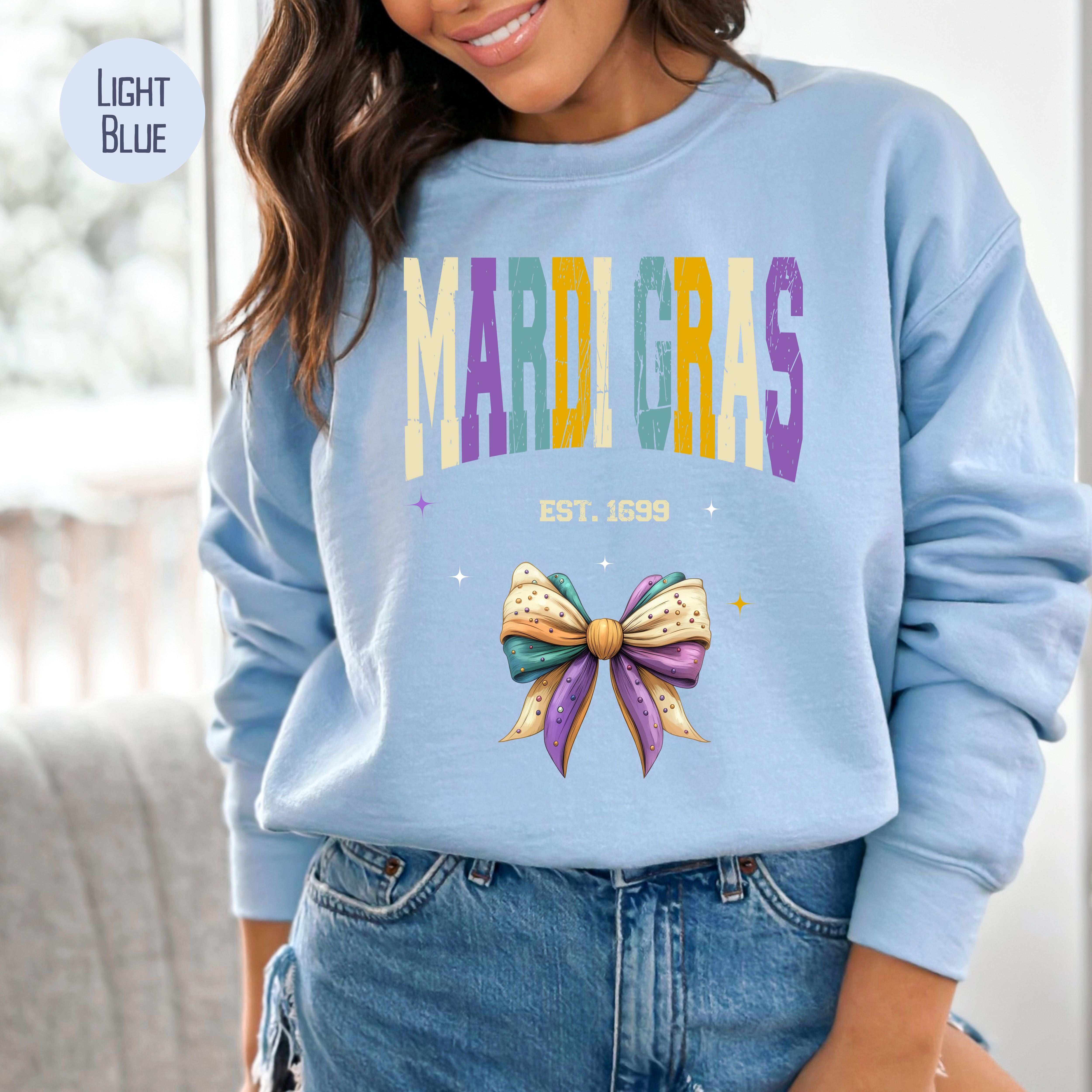 Mardi Gras Grunge Sweatshirt