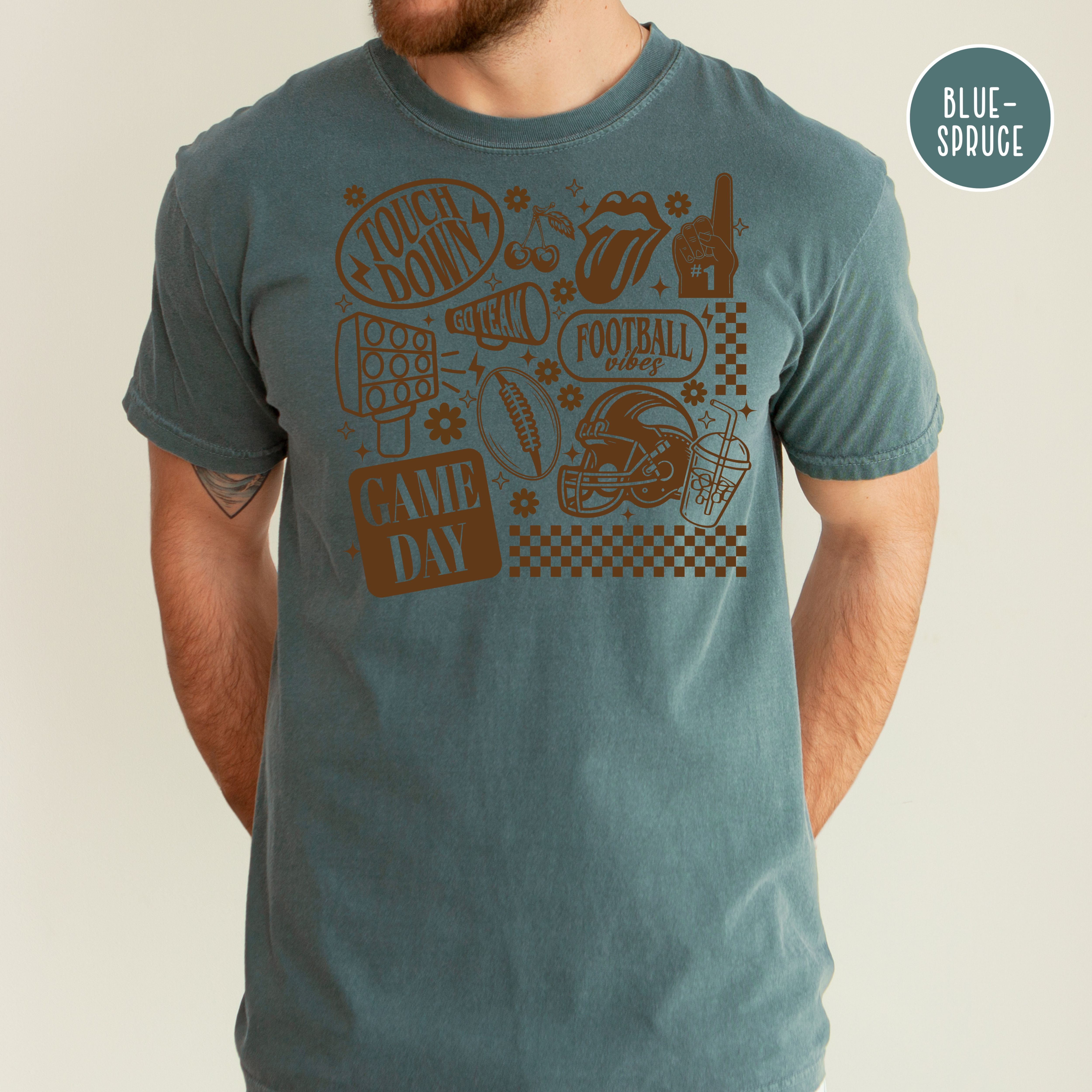 Football Comfort Colors Game Day Shirts