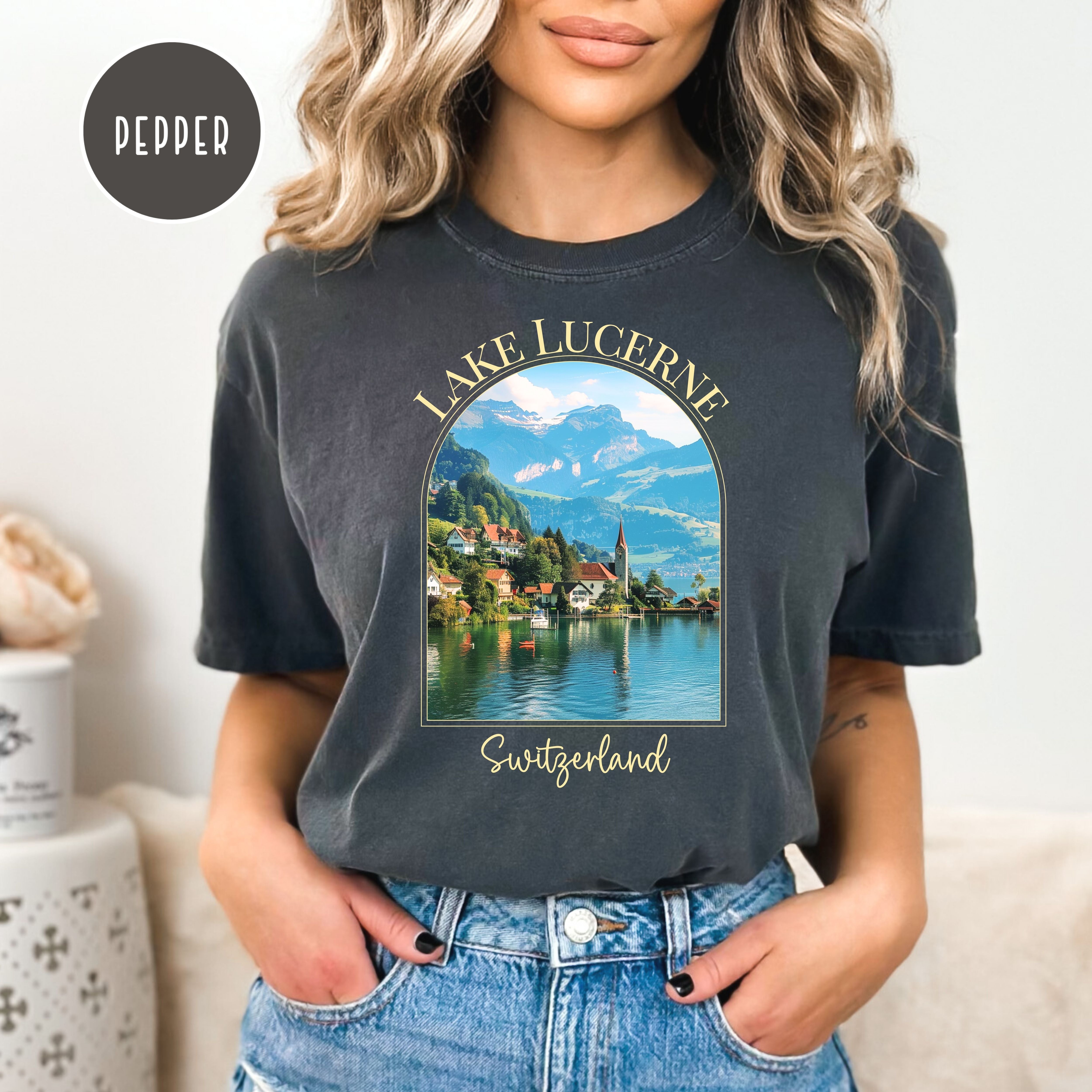 Lake Lucerne Switzerland Comfort Colors® Tee