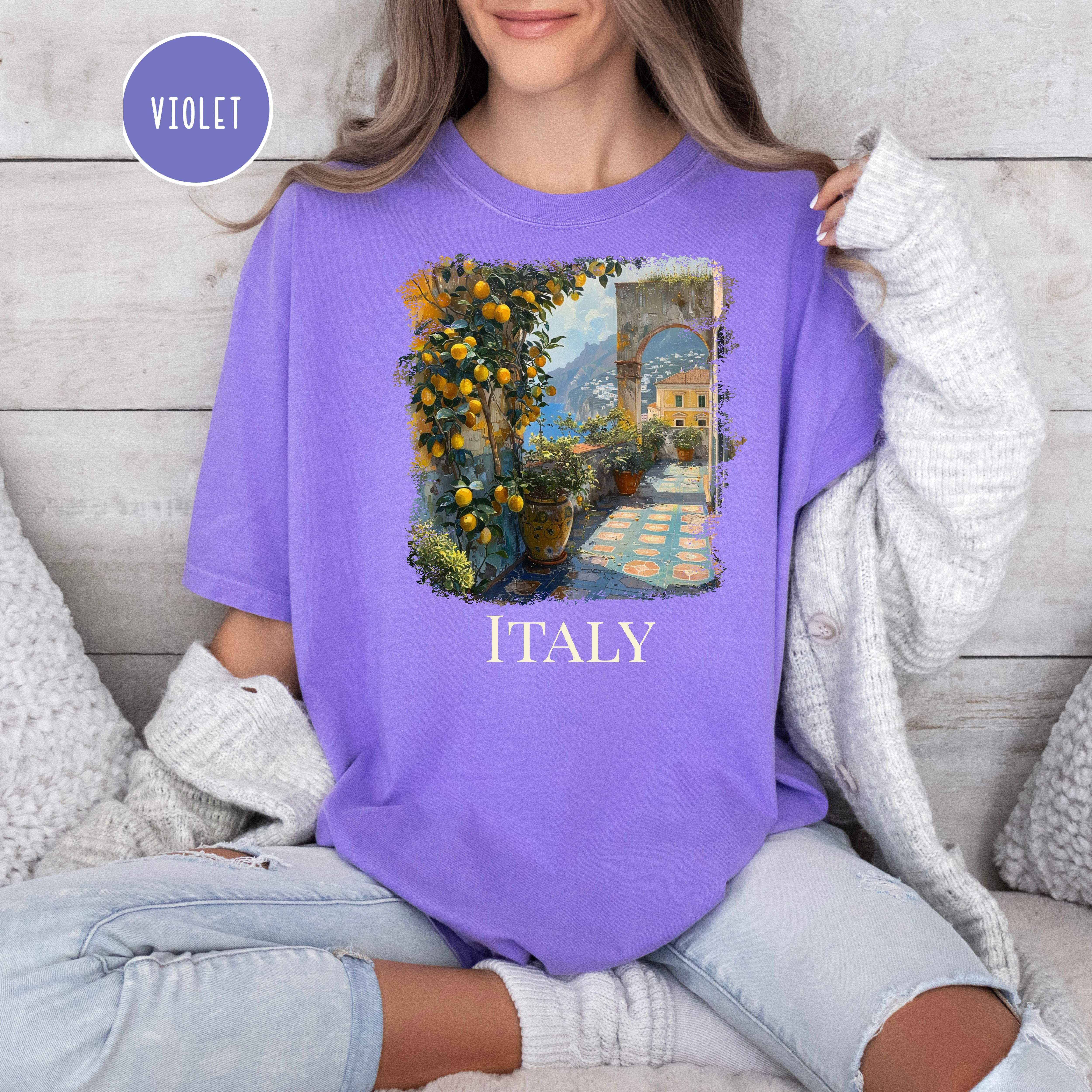 Italy Lover Comfort Colors Vacation Gift Tee