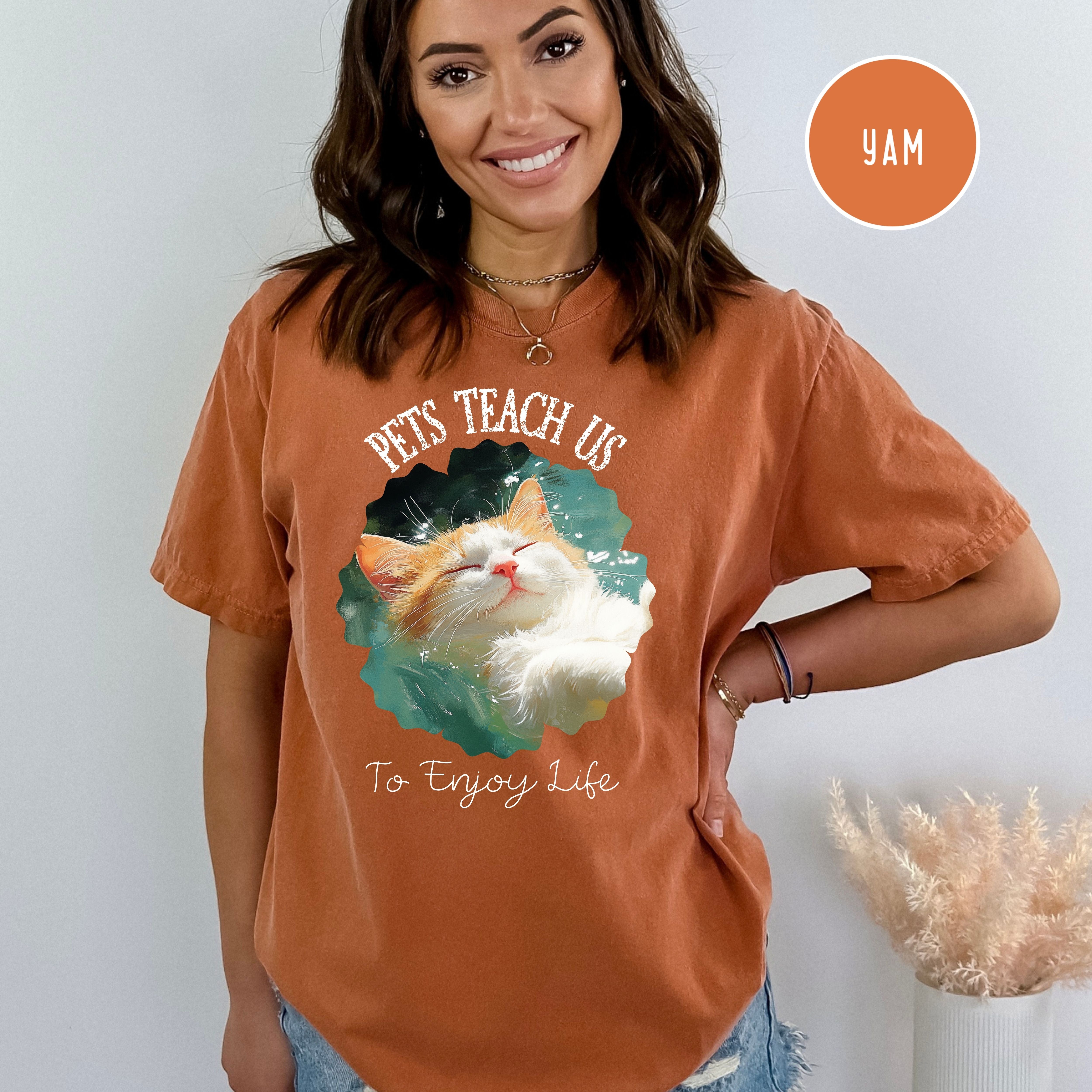 Pets Teach Us To Enjoy Life Comfort Colors® Tee