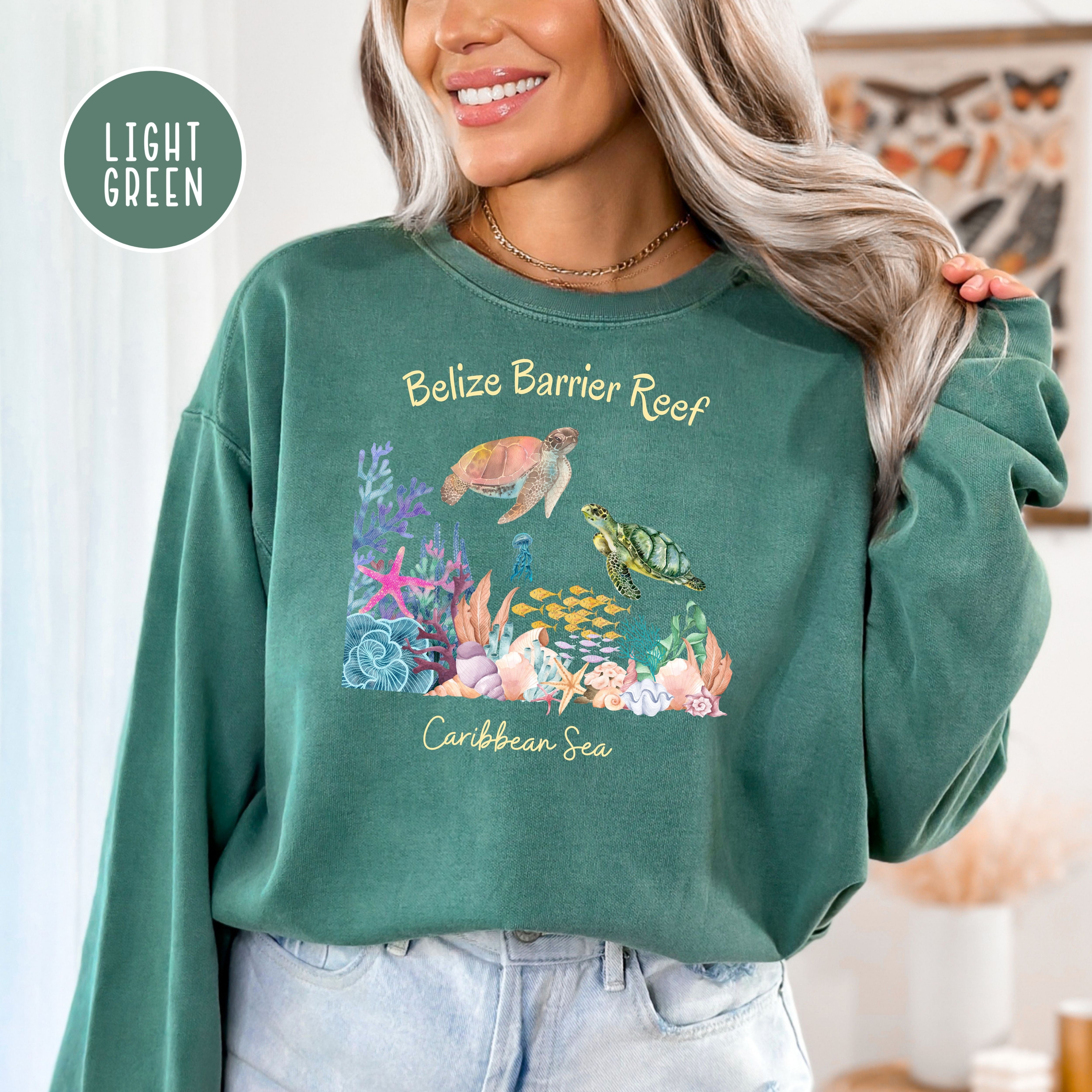 Belize Barrier Reef Caribbean Sea Comfort Colors® Sweatshirt