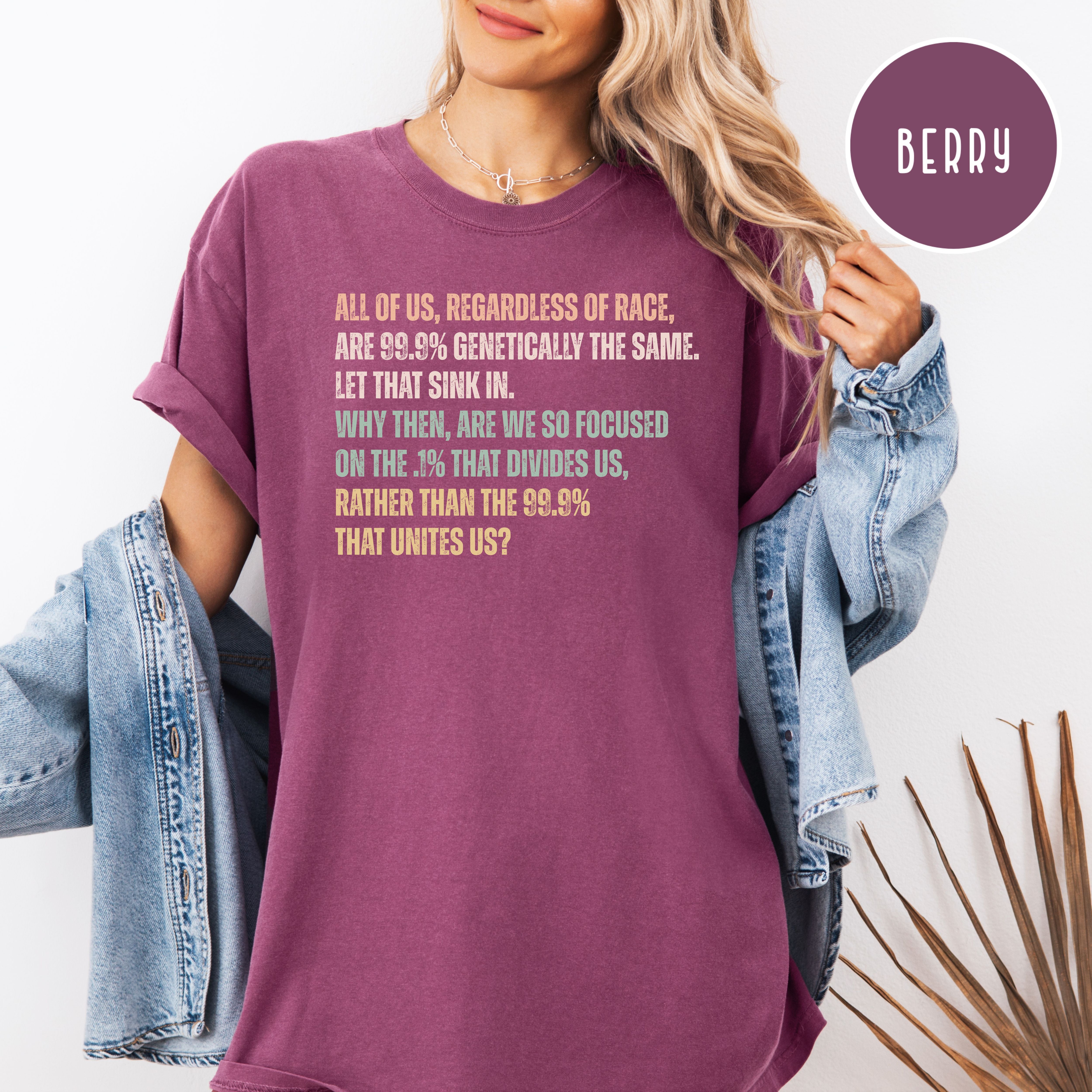 Equal Rights Pro Democracy Comfort Colors Adult Unisex Tee Shirt