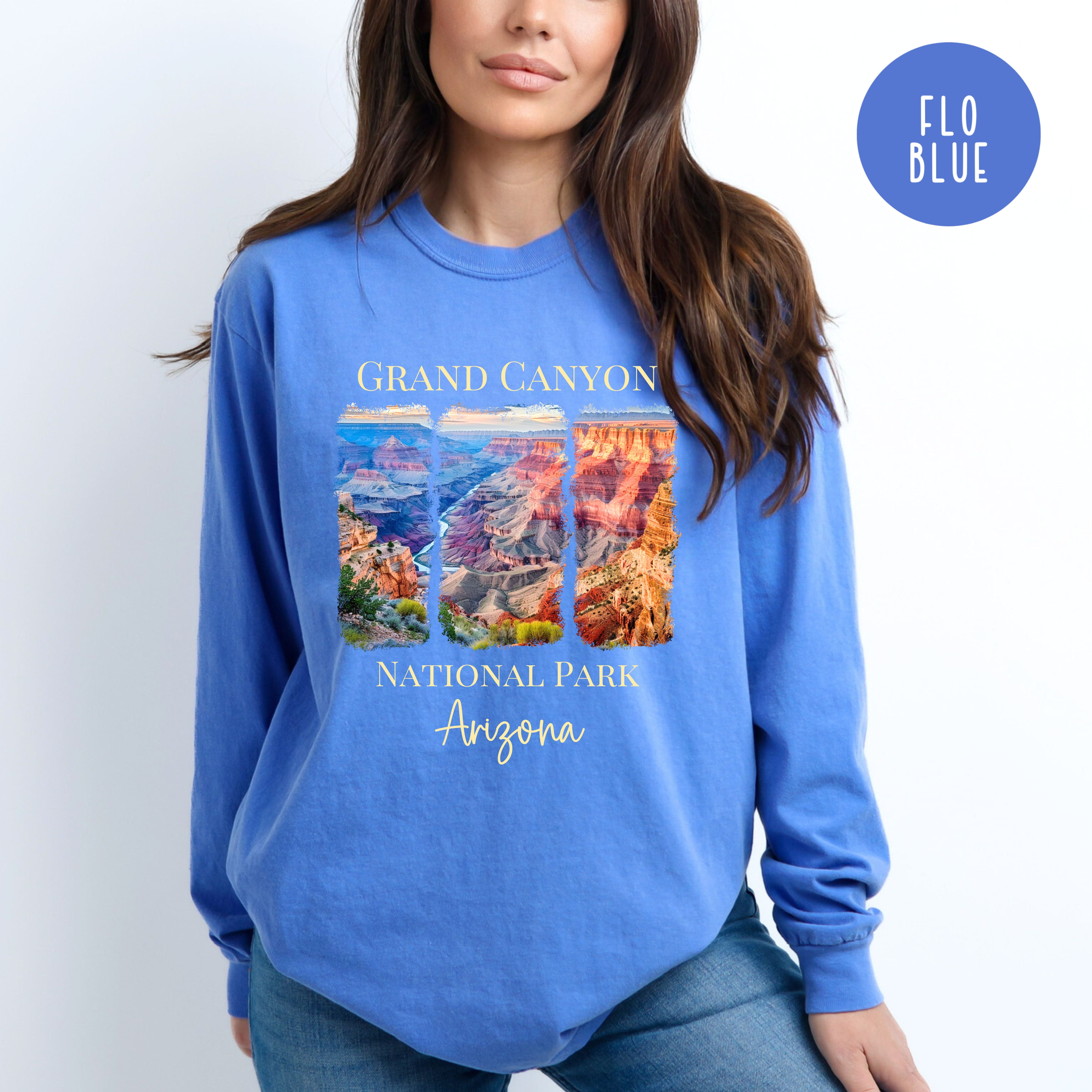 Grand Canyon National Park Comfort Colors Adult Unisex Long Sleeve Tee Shirt