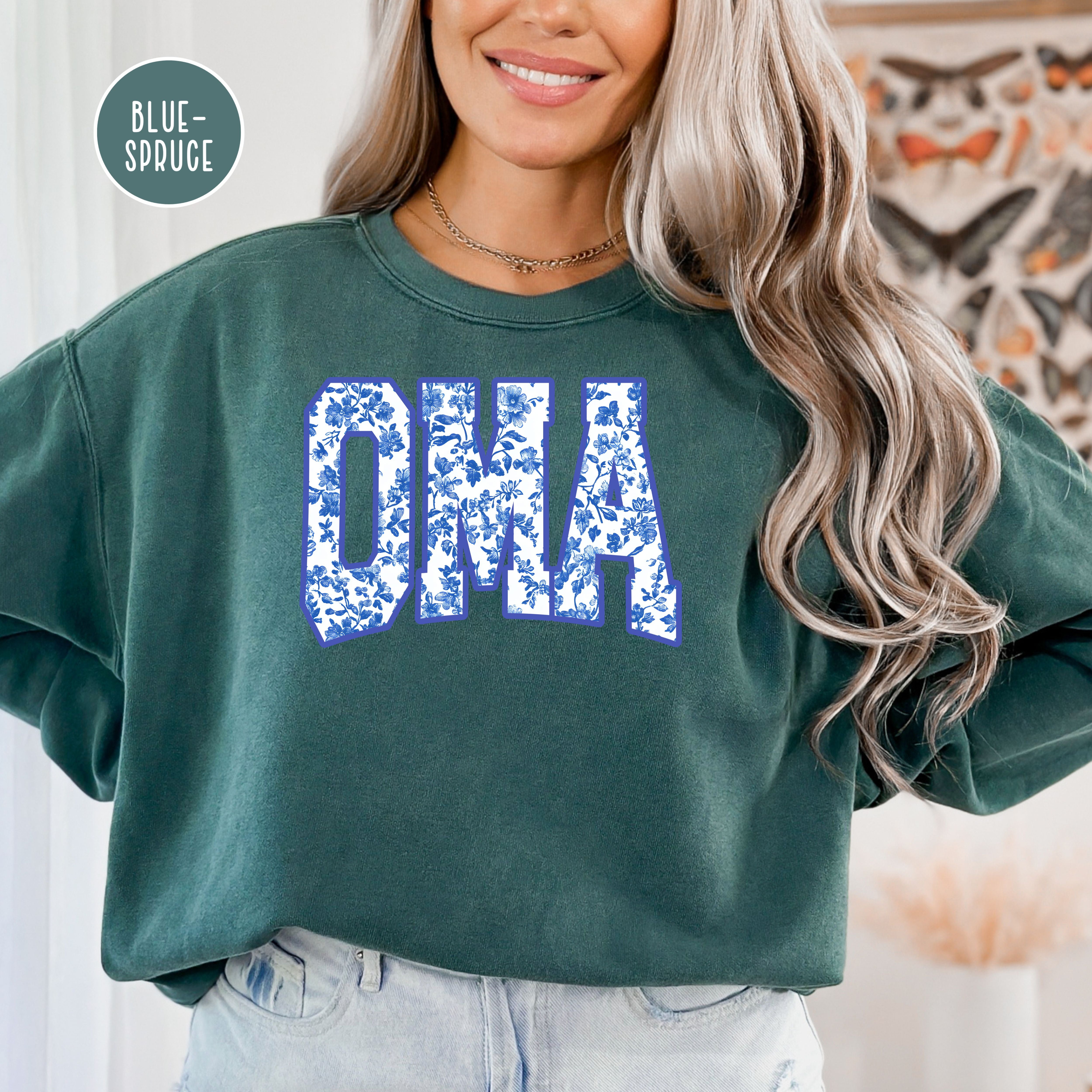 Oma French Toile Comfort Colors® Sweatshirt