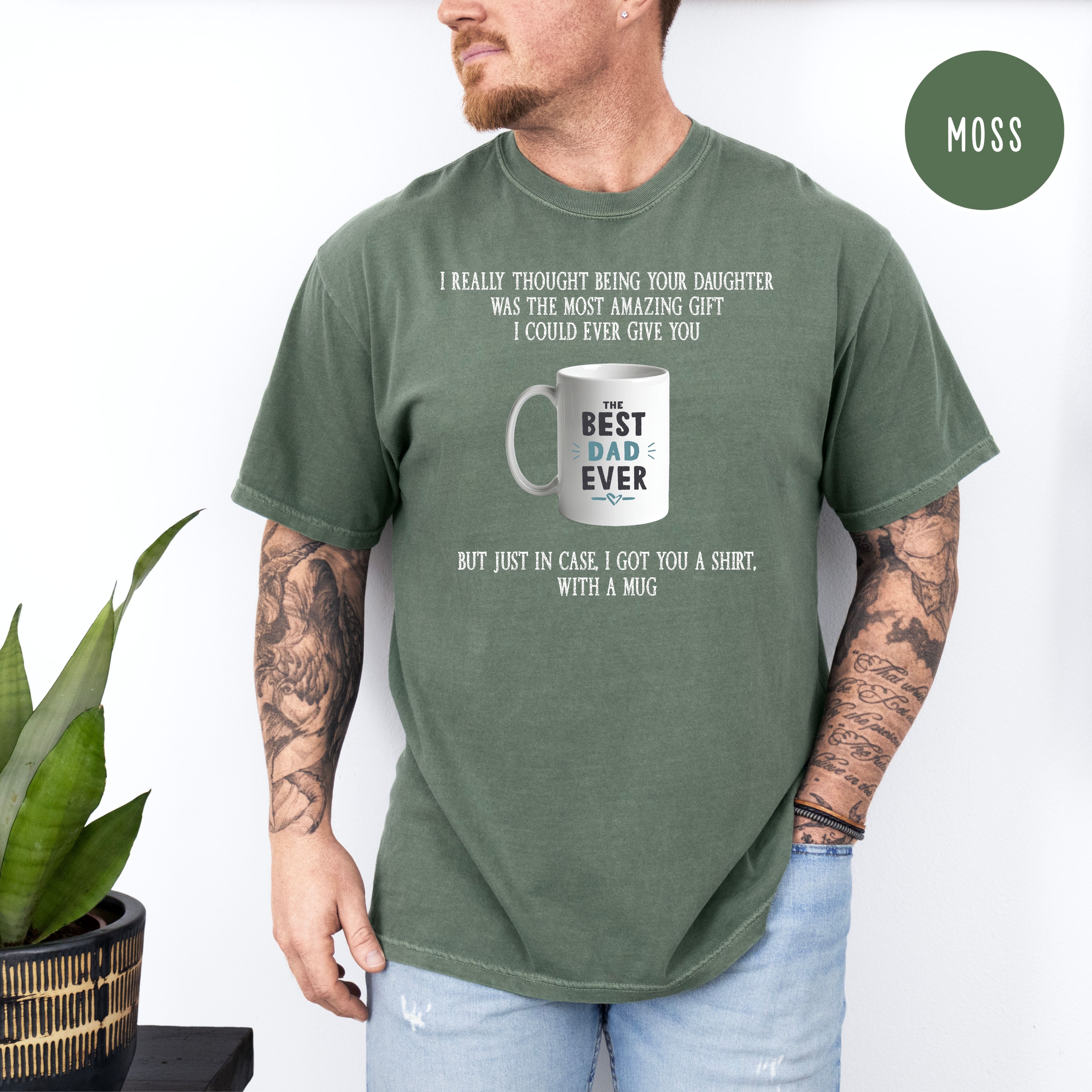 Funny Father's Day Gift From Daughter Comfort Colors T-Shirt, Funny Dad Shirt, Birthday Gift for Dad, Funny Gift for Dad, Daughter to Father