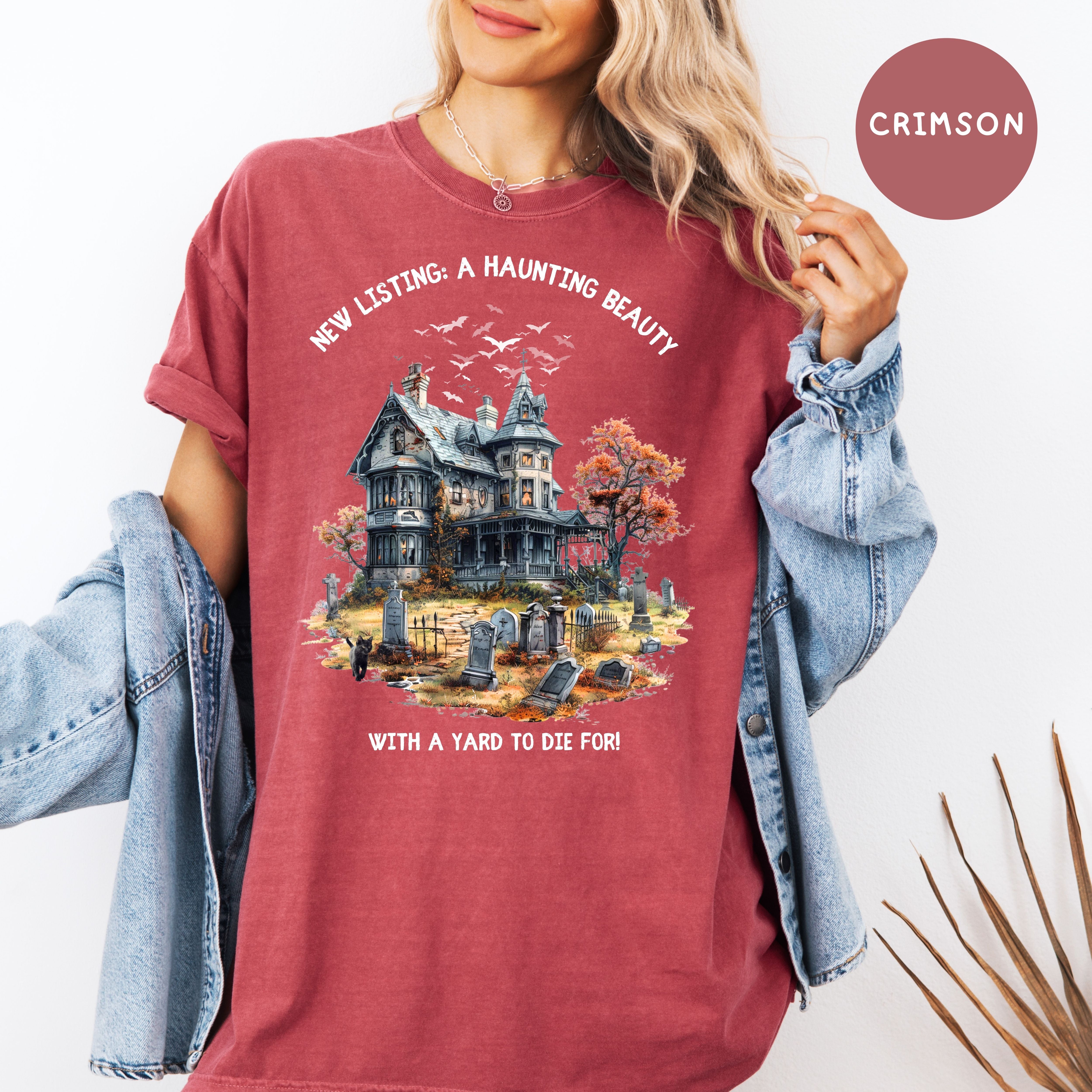 Funny Halloween Comfort Colors Real Estate Agent Tee