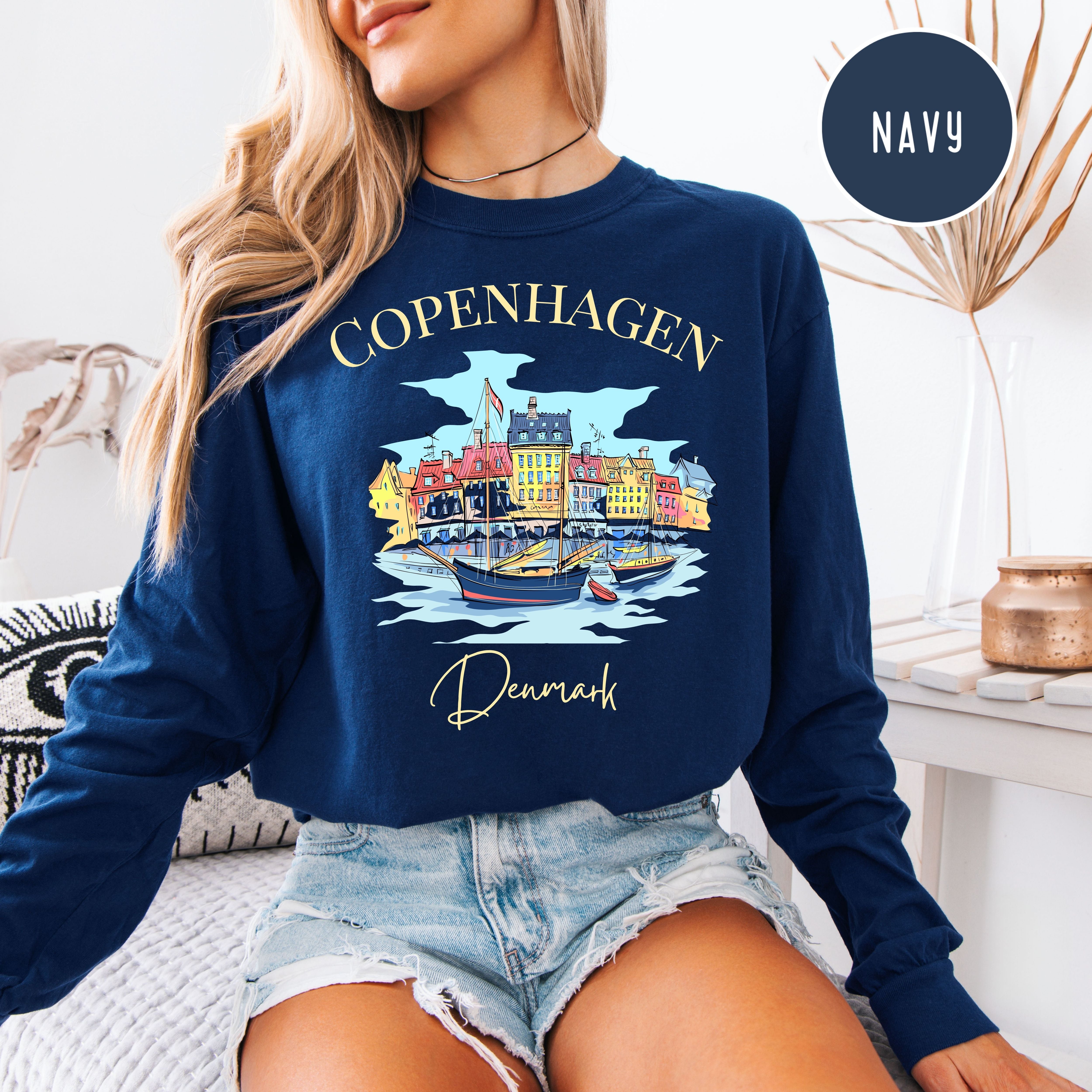 Copenhagen Denmark Comfort Colors Long Sleeve Tee