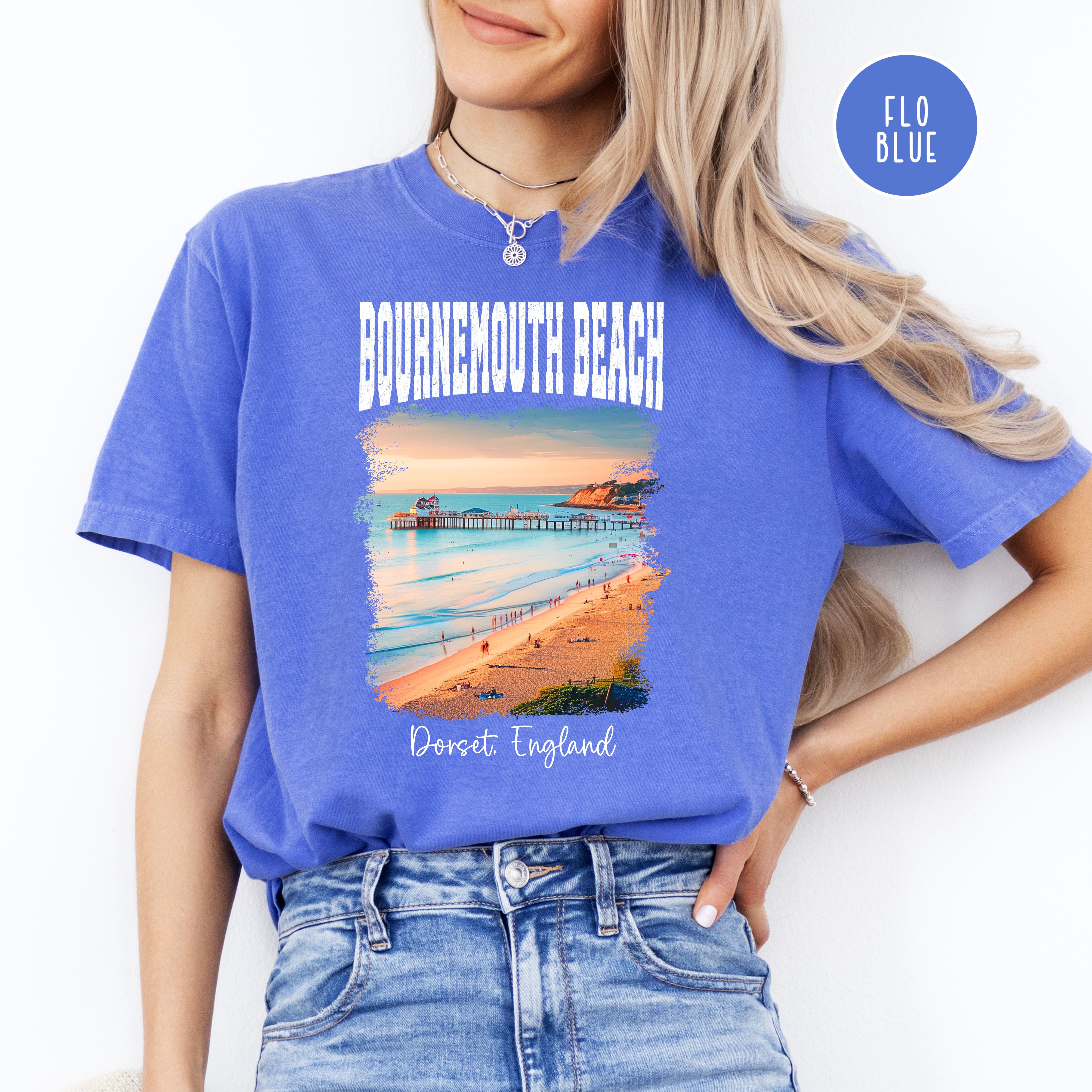 Bournemouth Beach Dorset England Comfort Colors® Tee