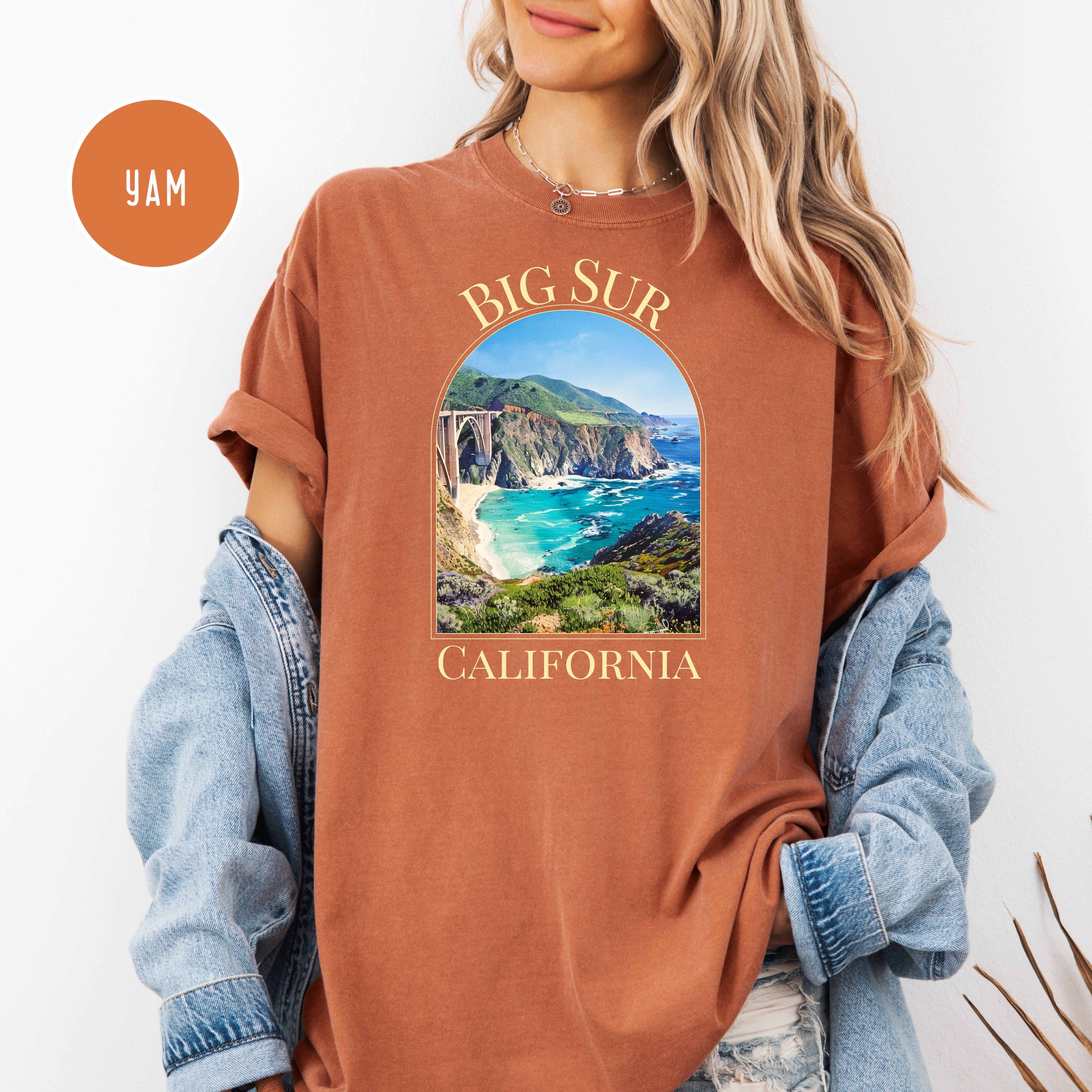 Big Sur California Coast Adult Unisex Pre-Shrunk Comfort Colors Tee