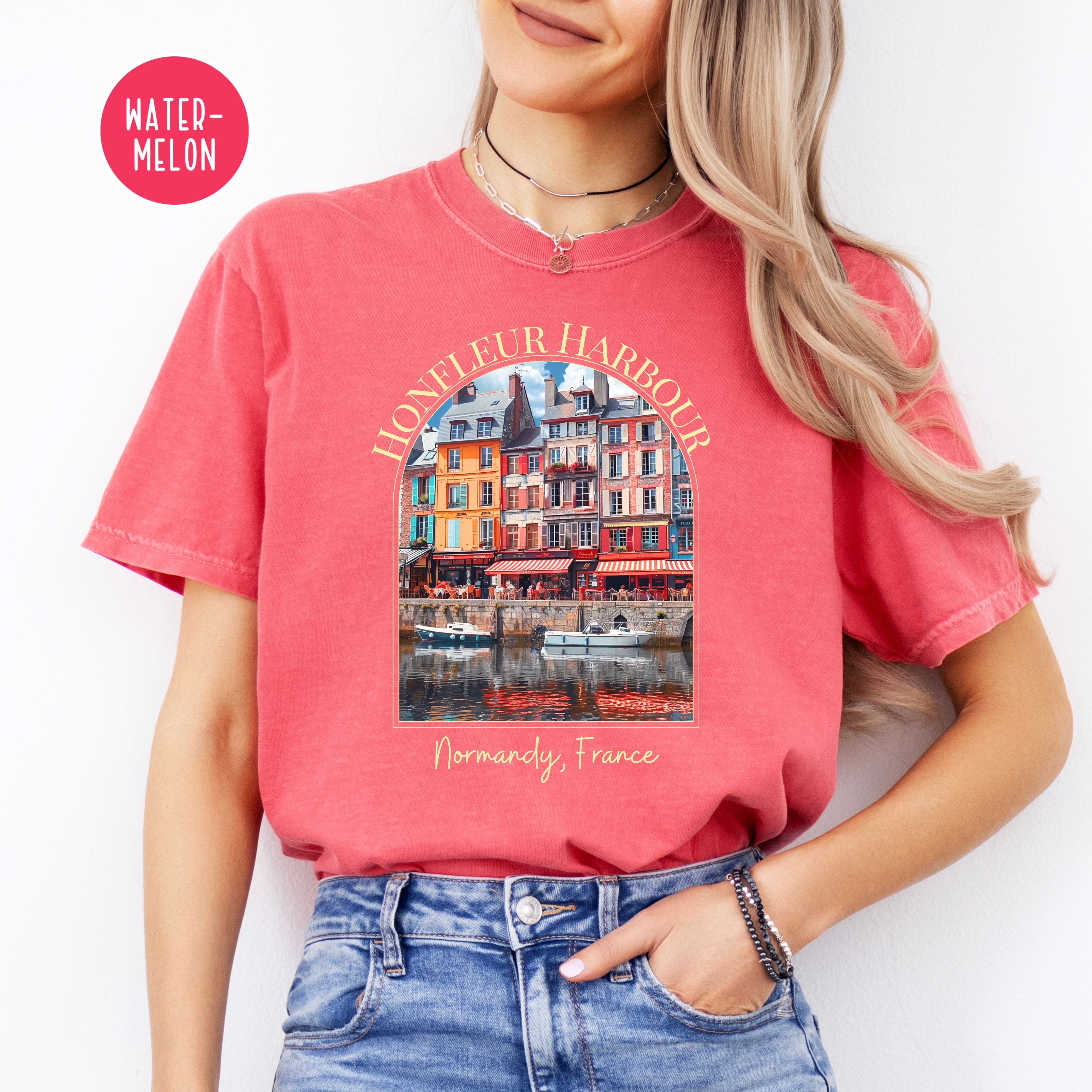 Honfleur Harbour Normandy France Comfort Colors® Tee